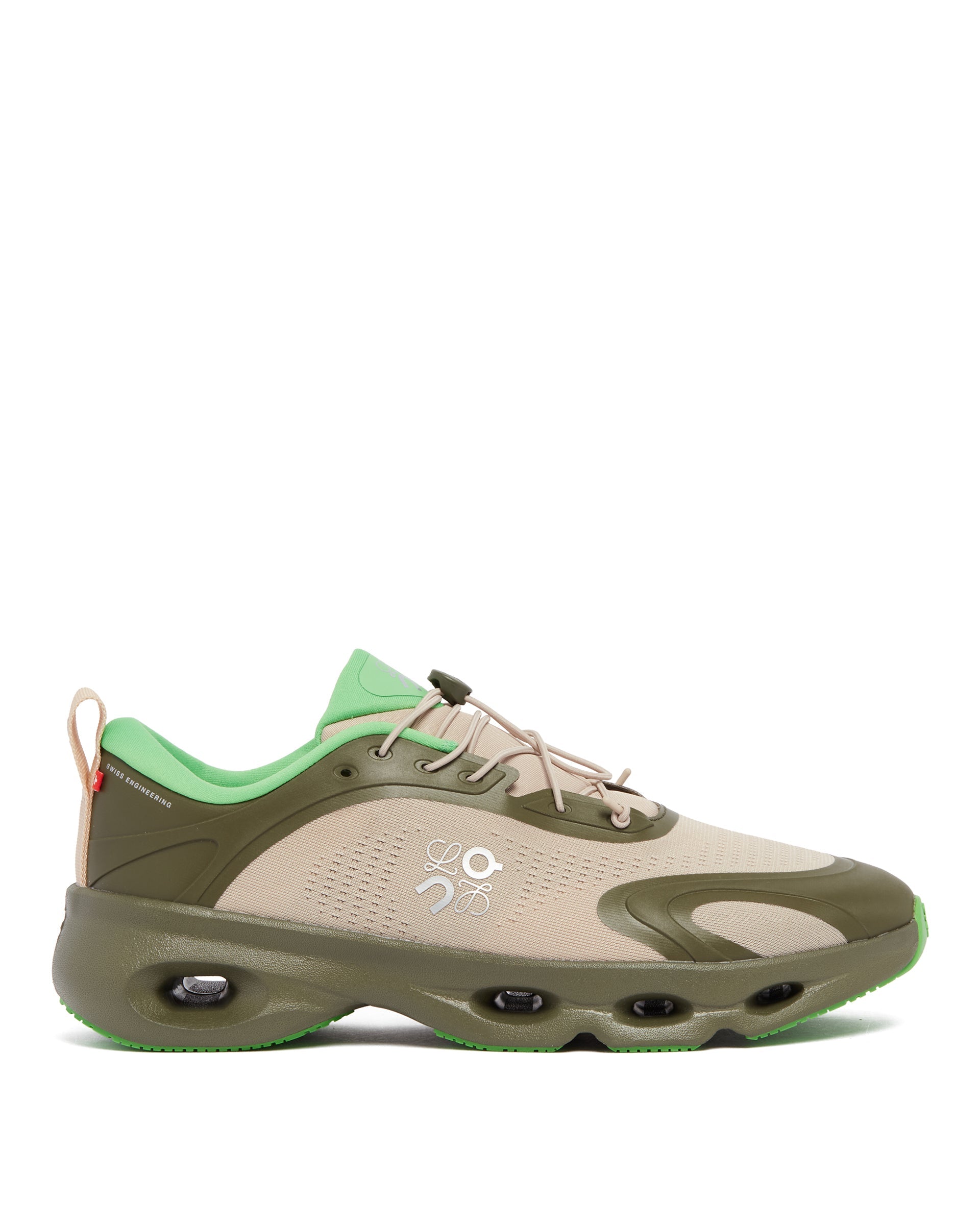 X On Green Cloudsolo Sneakers Loewe – Гарантія оригінальності – боковий вид