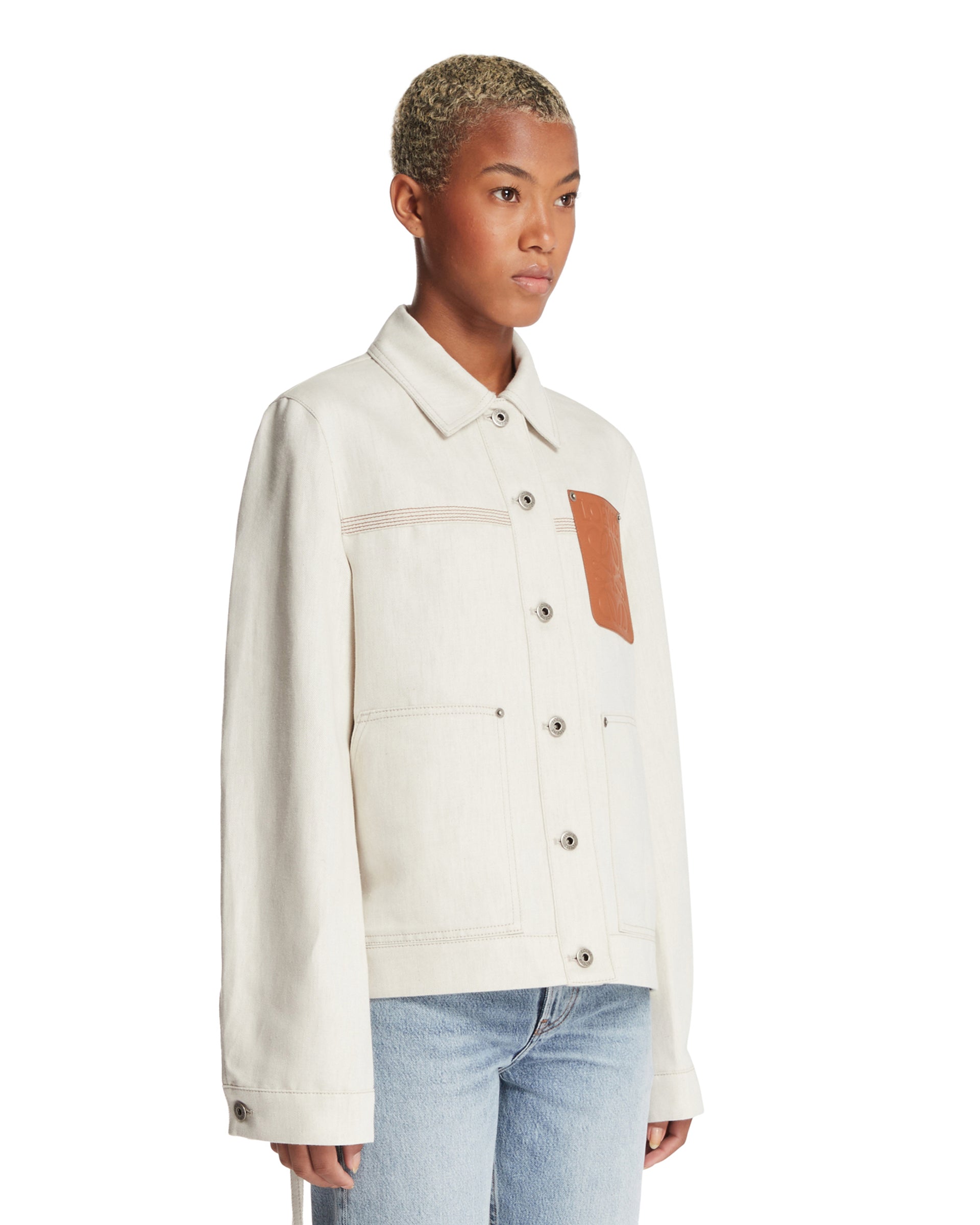Beige Workwear Jacket Loewe – Гарантія оригінальності – вид ззаду