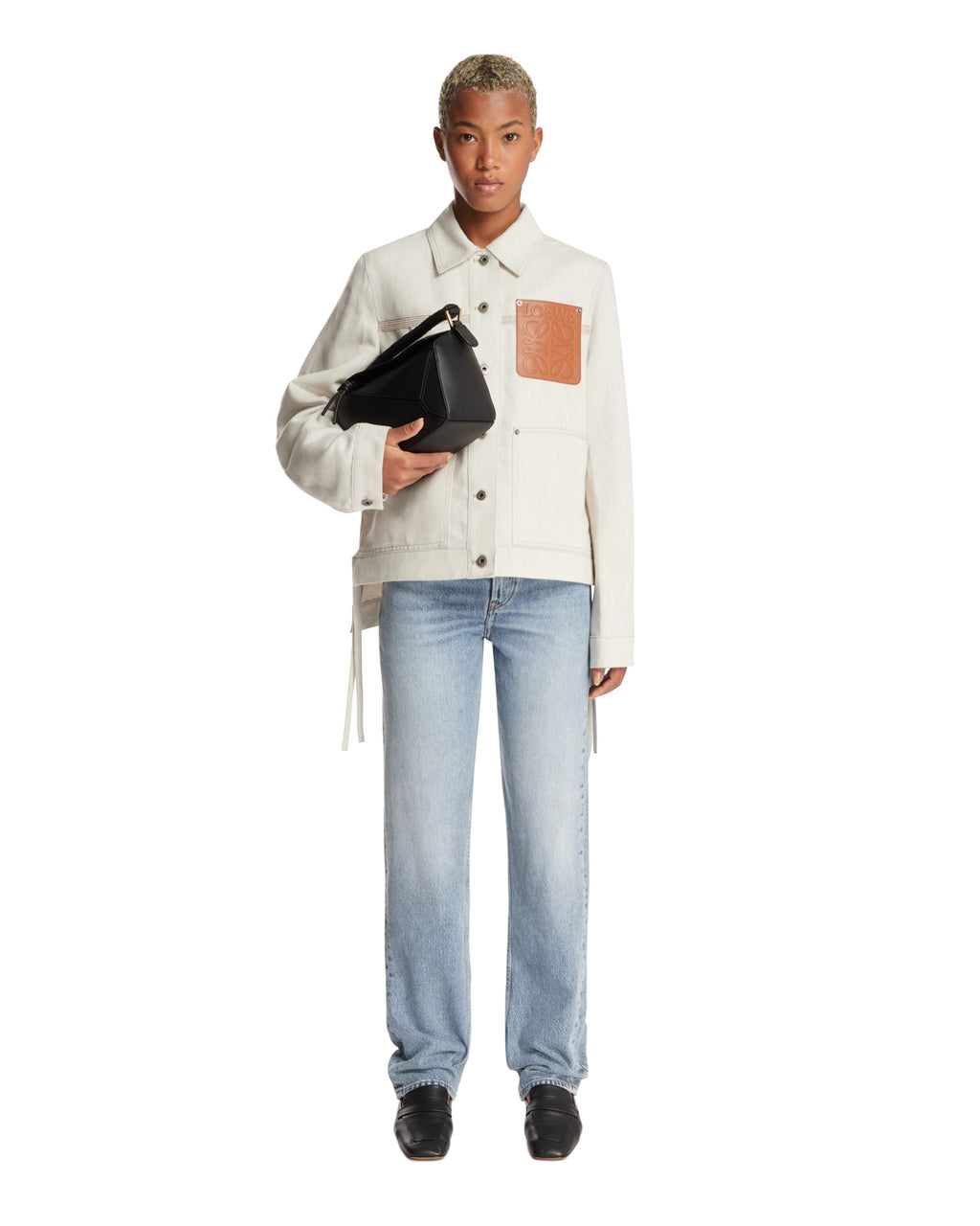 Beige Workwear Jacket Loewe – Гарантія оригінальності – детальний вид