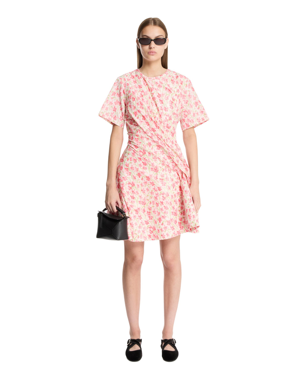 Floral Silk-Blend Taffeta Dress Loewe оригінал – Купити в Україні – детальний вид