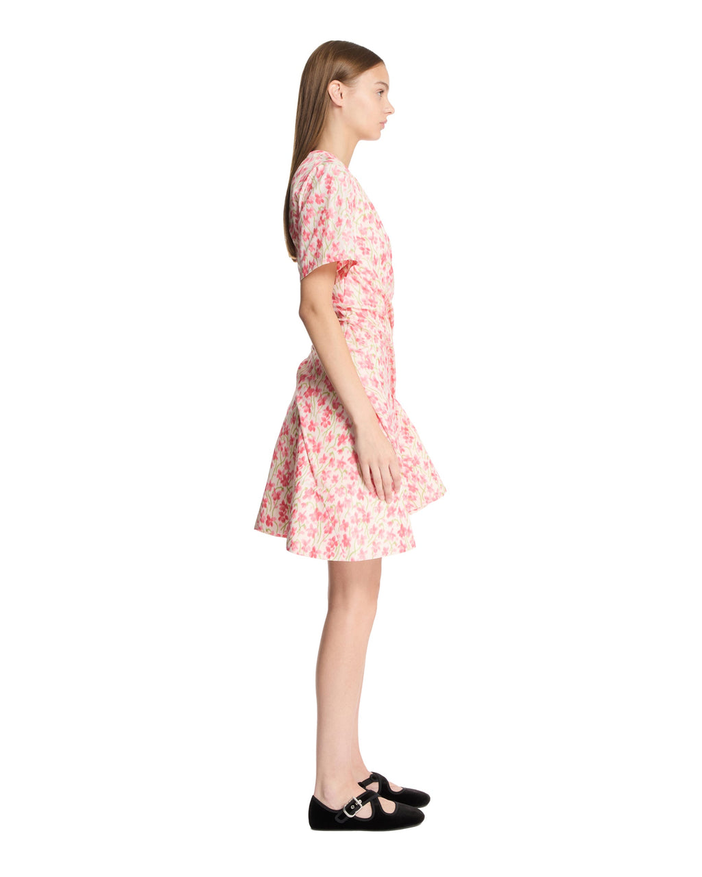 Floral Silk-Blend Taffeta Dress Loewe оригінал – Купити в Україні – збільшений вид