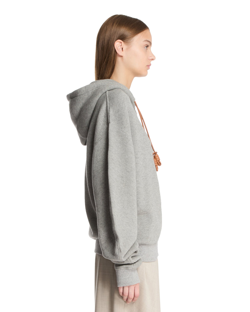 Gray Hoodie With Zipper Loewe – Гарантія оригінальності – збільшений вид