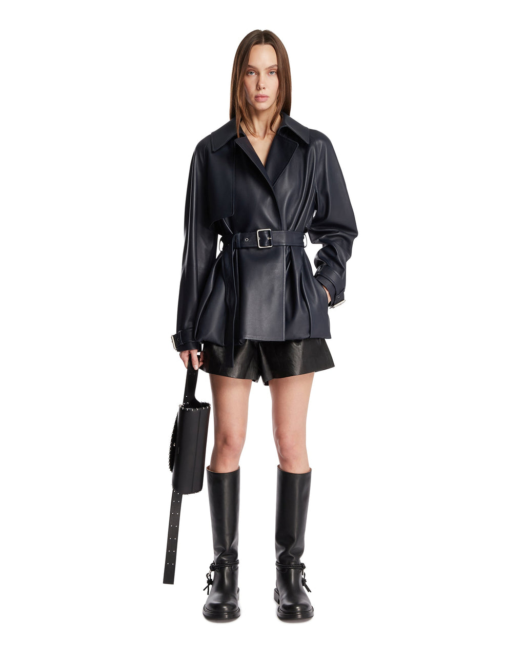 Blue Leather Jacket Loewe – Гарантія оригінальності – детальний вид