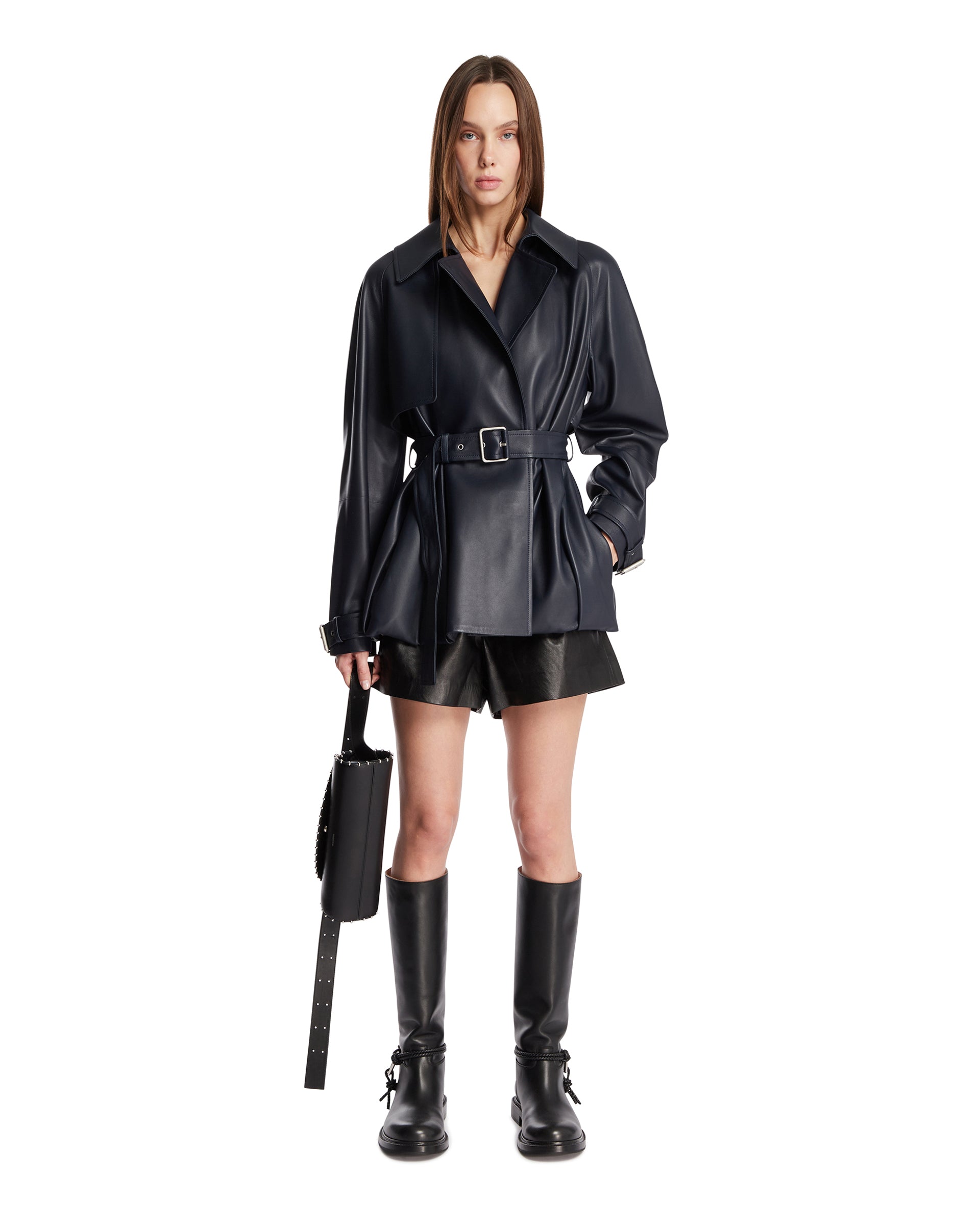 Blue Leather Jacket Loewe – Гарантія оригінальності – детальний вид