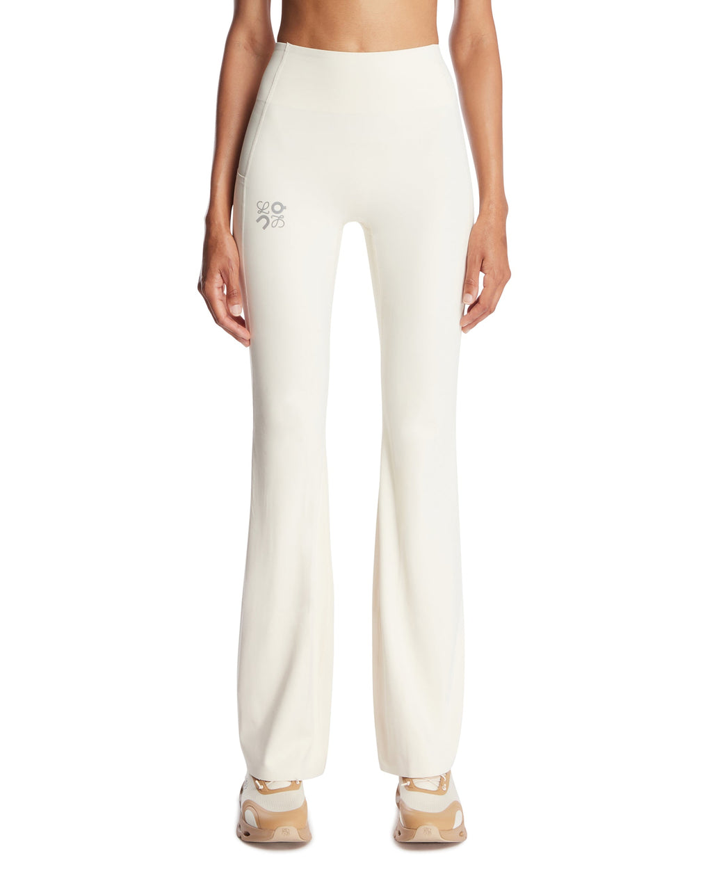 X On White Flared Leggings Loewe – Гарантія оригінальності – боковий вид