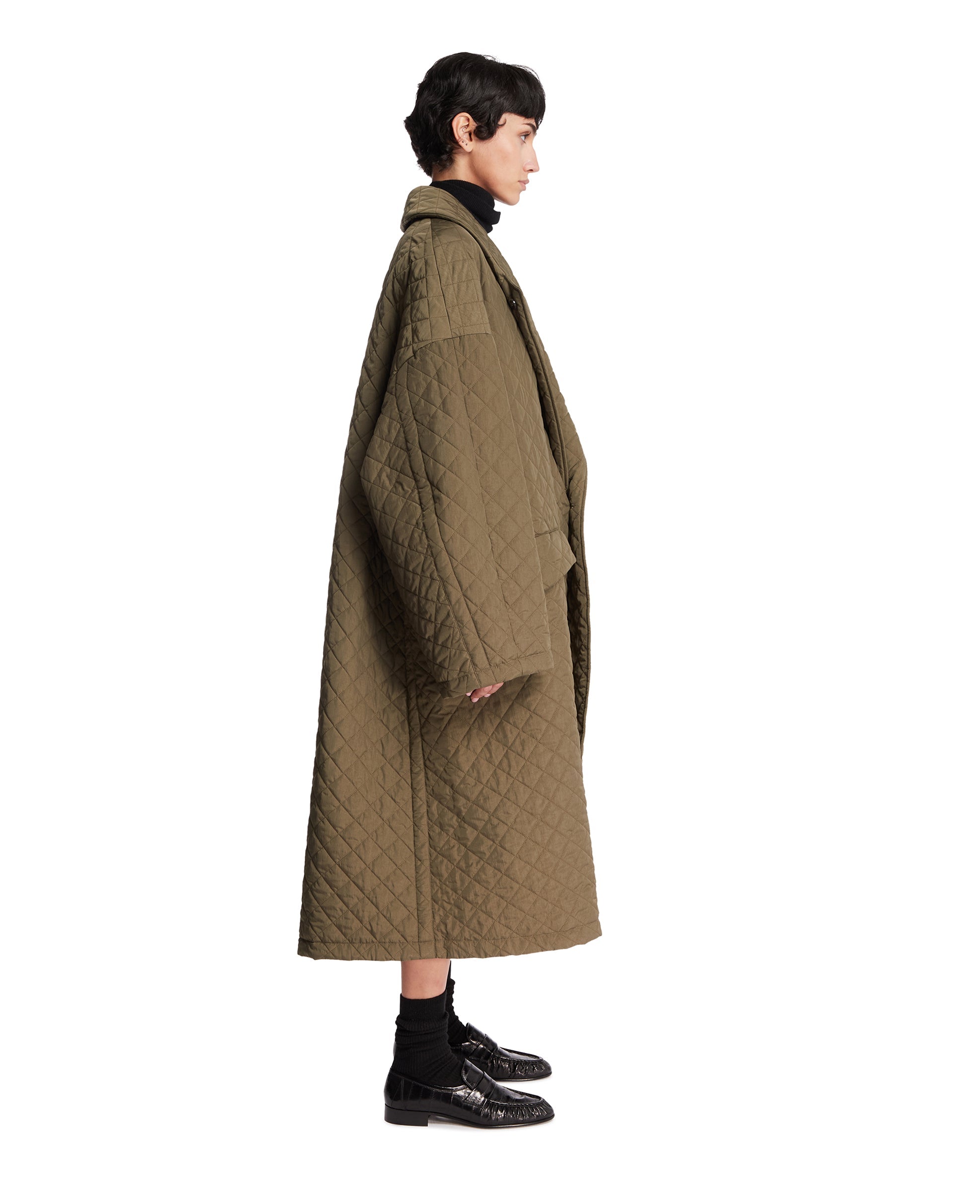 Green Quilted Coat Maison margiela – Гарантія оригінальності – збільшений вид