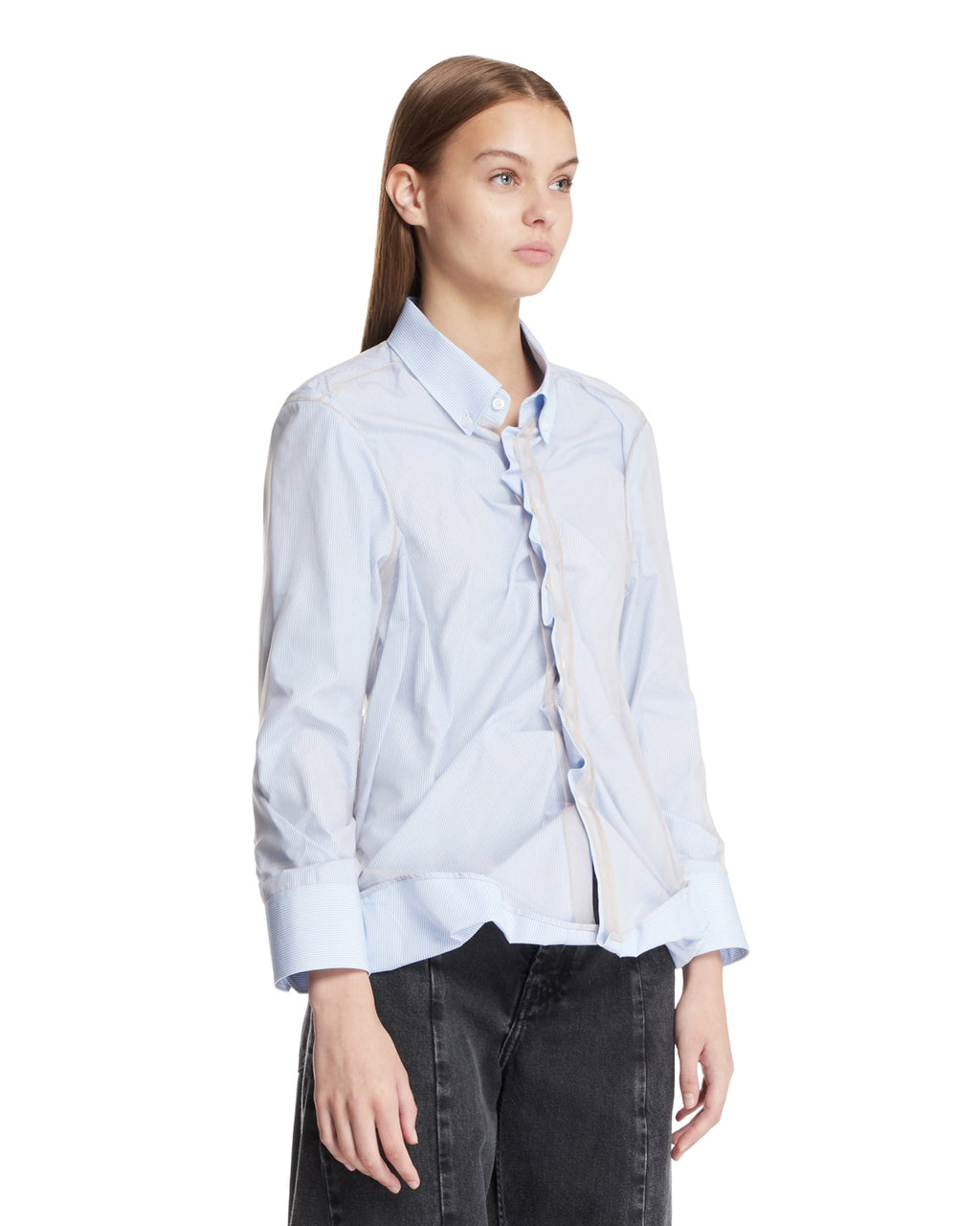Blue Layered Shirt Maison margiela – Гарантія оригінальності – вид ззаду