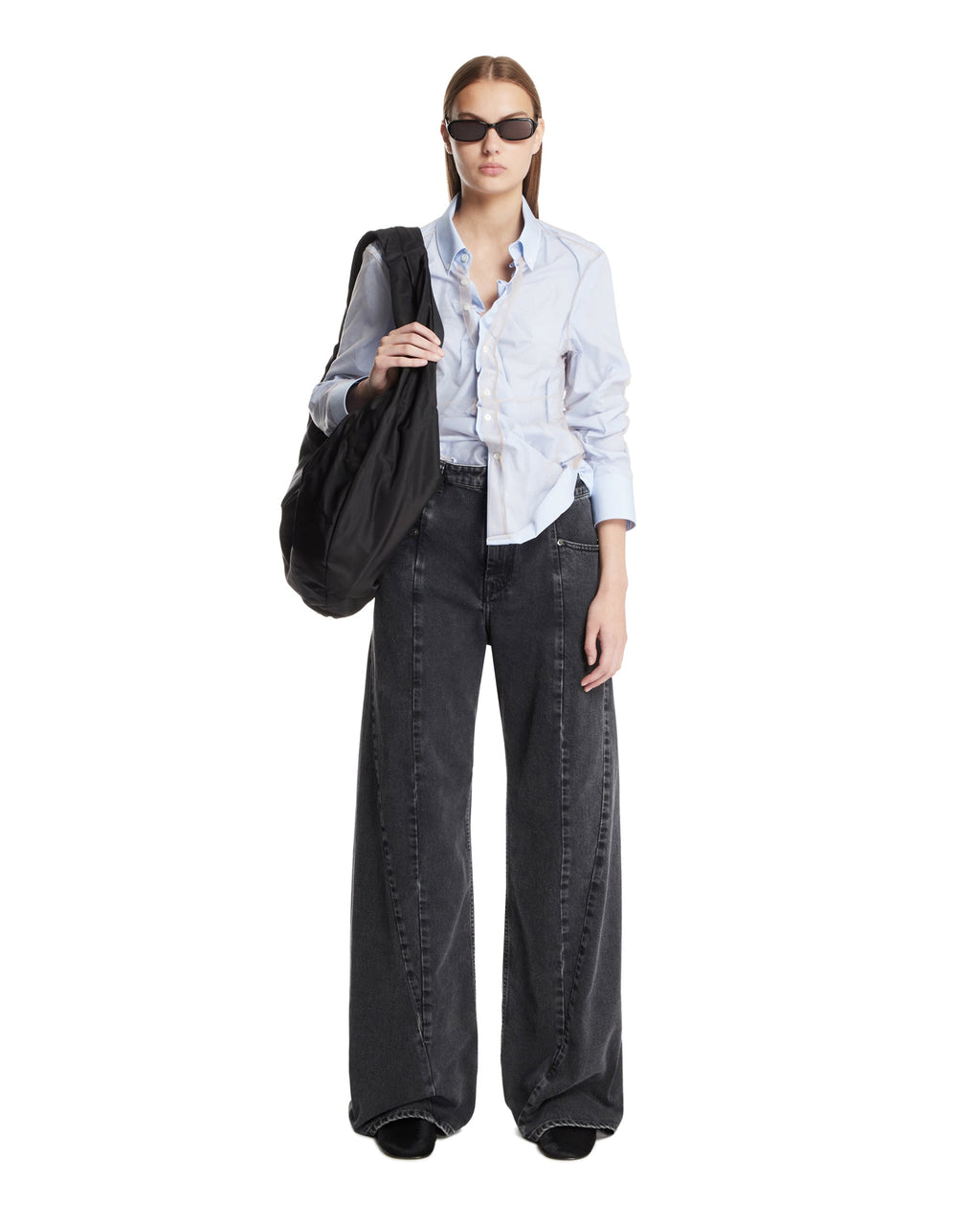 Blue Layered Shirt Maison margiela – Гарантія оригінальності – детальний вид