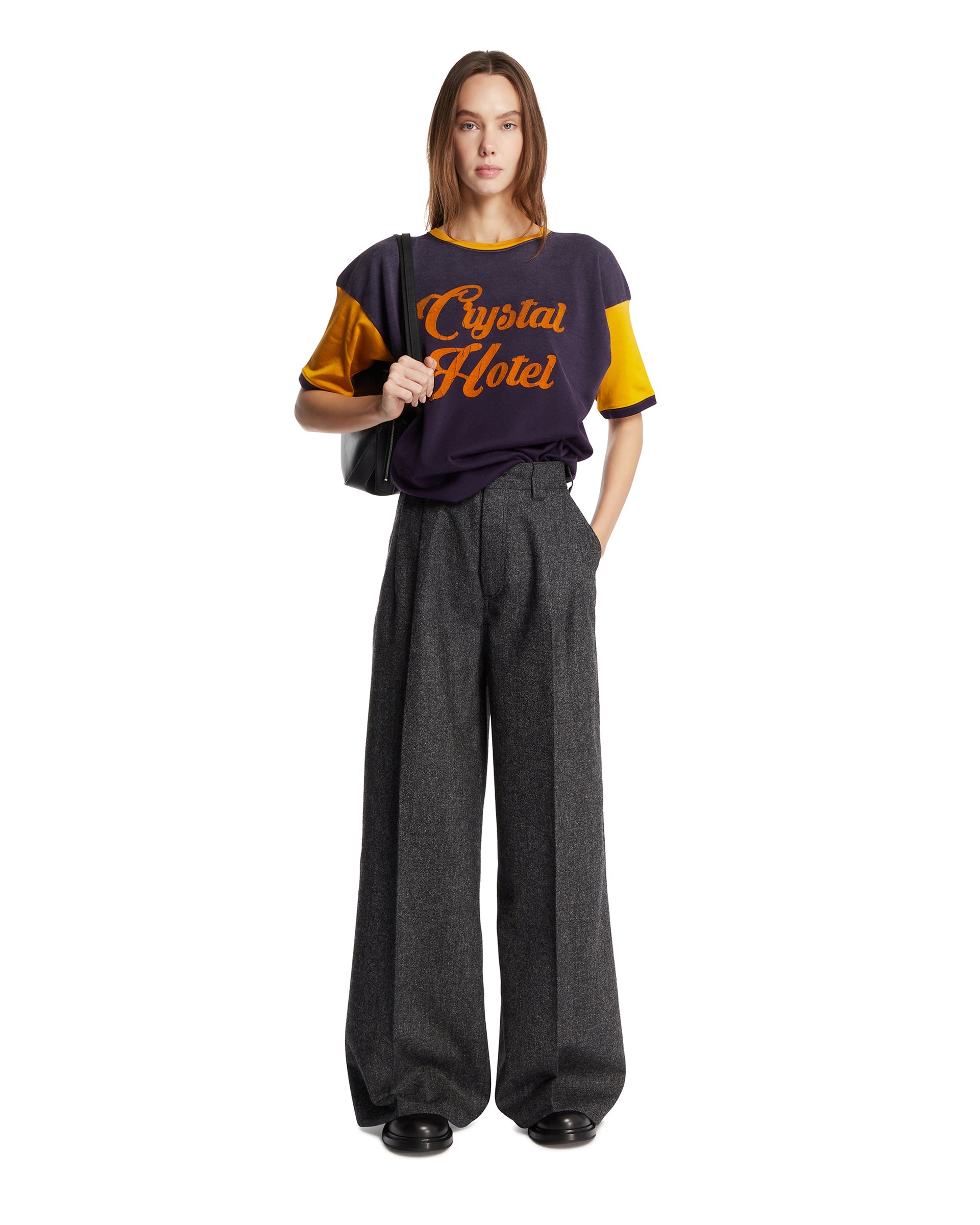 Оригінальна Gray Wide-Leg Trousers Maison margiela – боковий вид