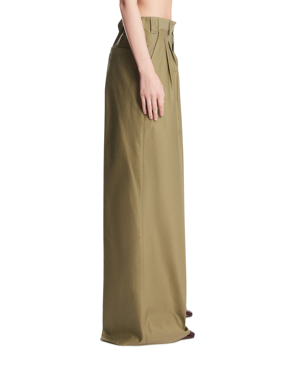 Оригінальна Green Wide-Leg Cotton Pants Maison margiela – збільшений вид