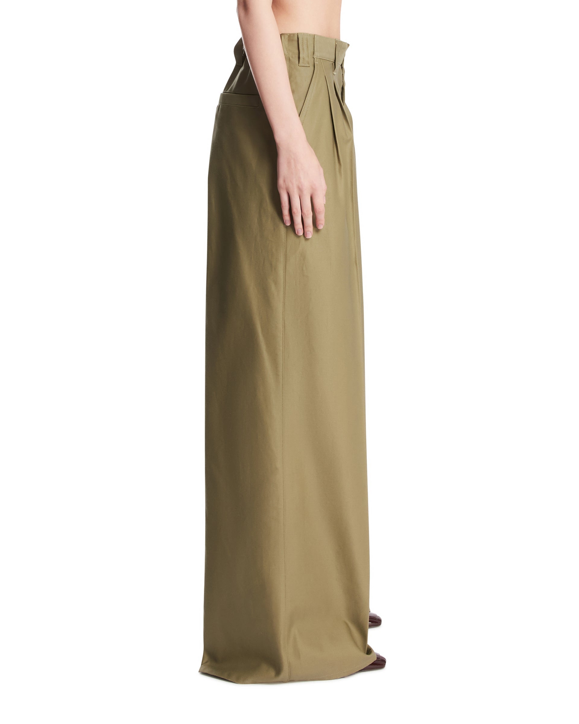 Оригінальна Green Wide-Leg Cotton Pants Maison margiela – збільшений вид