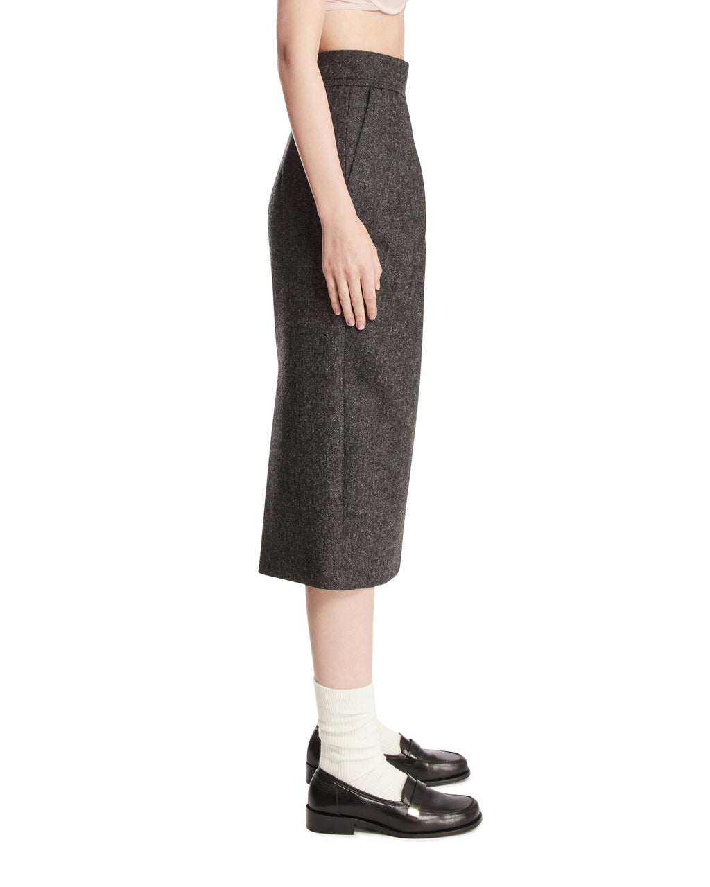 Оригінальна Gray Wool MIDI Skirt Maison margiela – збільшений вид
