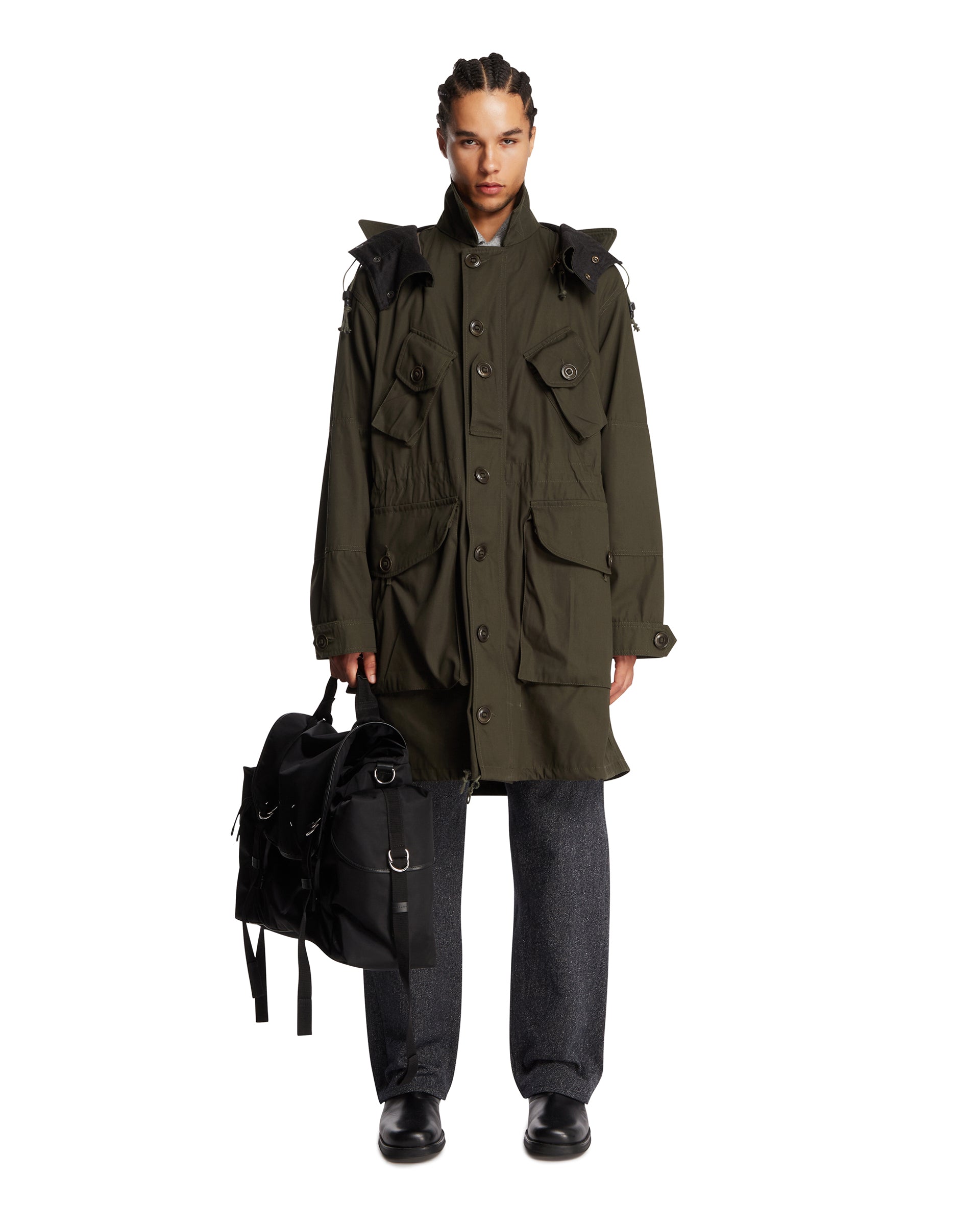 Green Cotton Multi-Pocket Parka Maison margiela оригінал – Купити в Україні – детальний вид