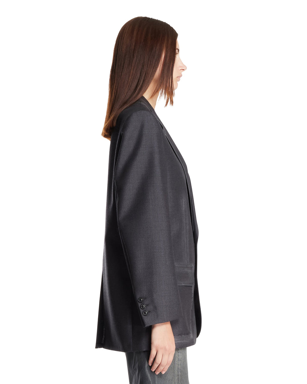 Gray Single-Breasted Blazer Maison margiela – Гарантія оригінальності – збільшений вид