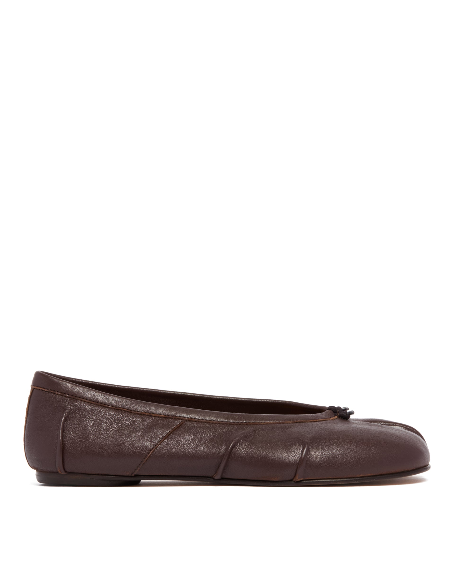 Brown New Tabi Ballet Flats Maison margiela – Гарантія оригінальності – боковий вид
