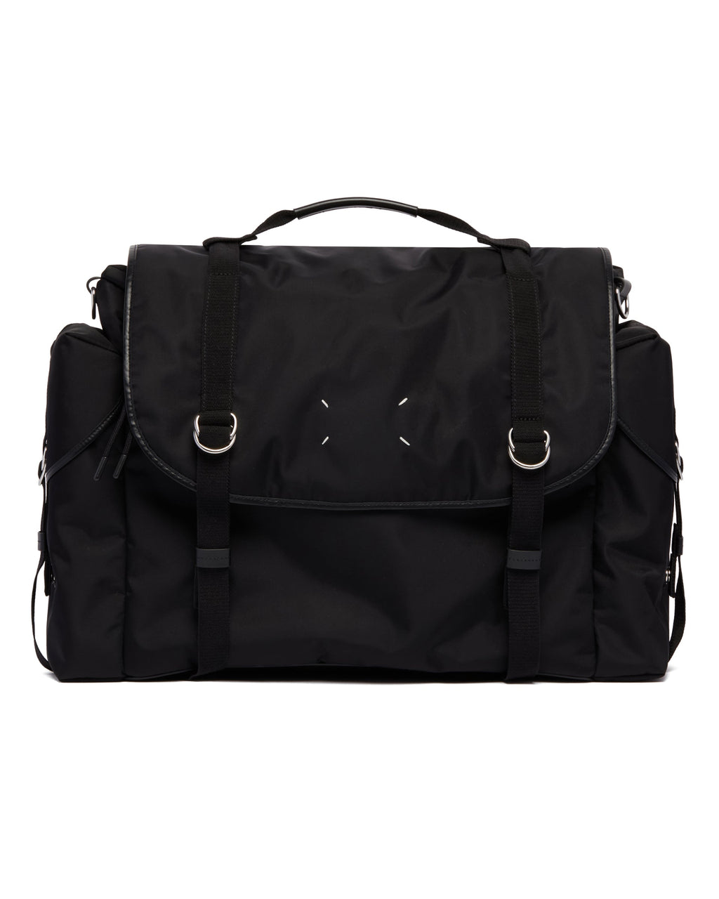 Black High Tech Messenger Bag Maison margiela – Гарантія оригінальності – вид ззаду