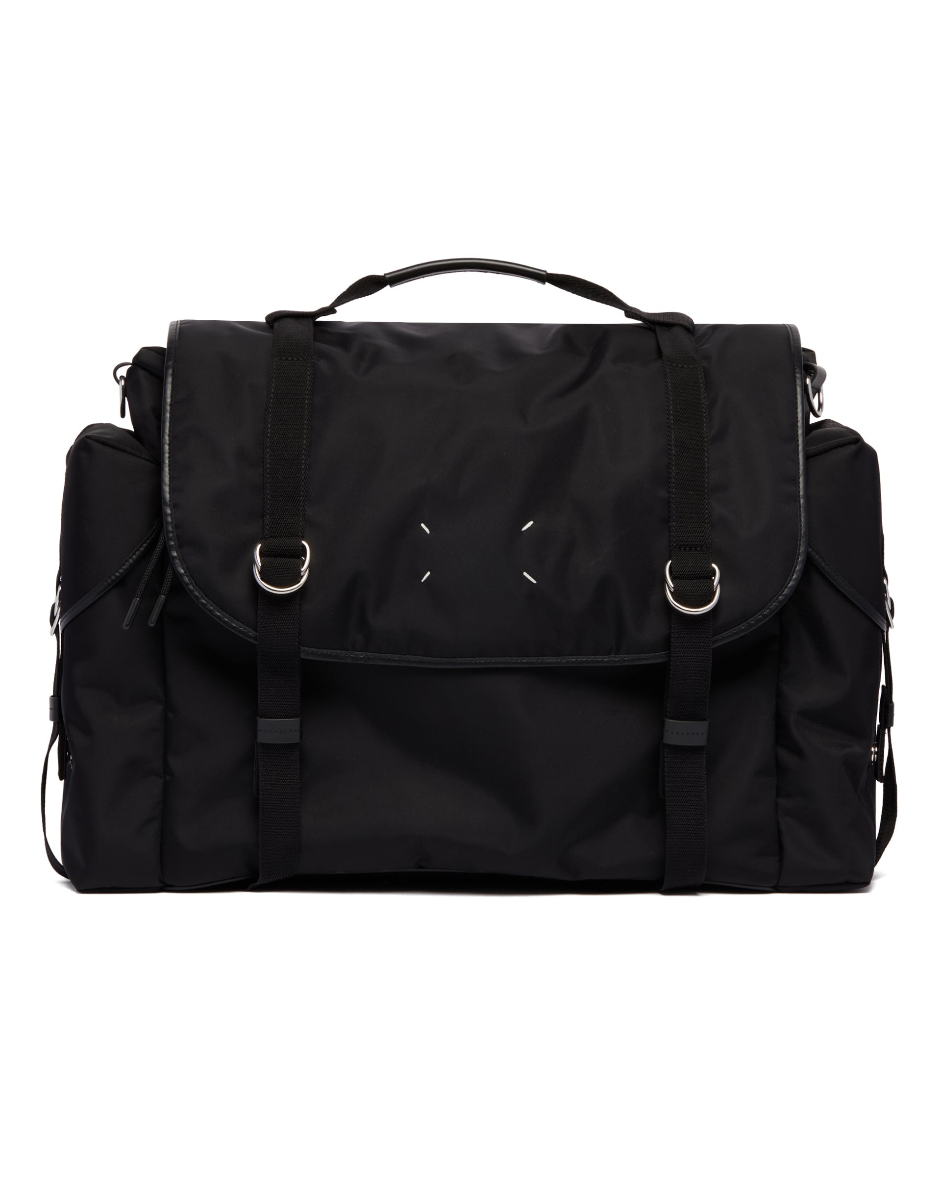 Black High Tech Messenger Bag Maison margiela – Гарантія оригінальності – вид ззаду