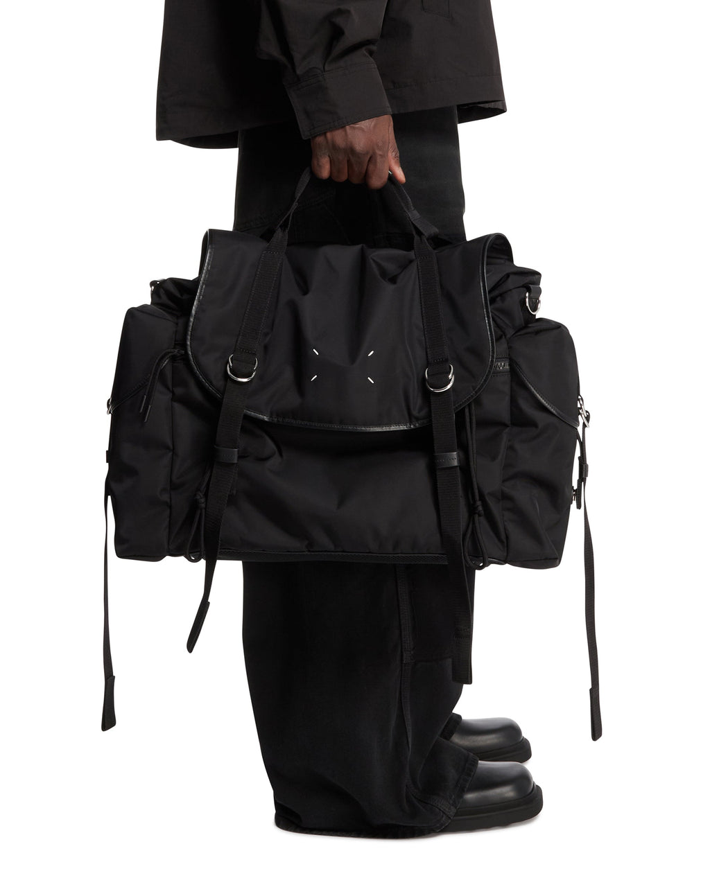 Black High Tech Messenger Bag Maison margiela – Гарантія оригінальності – детальний вид