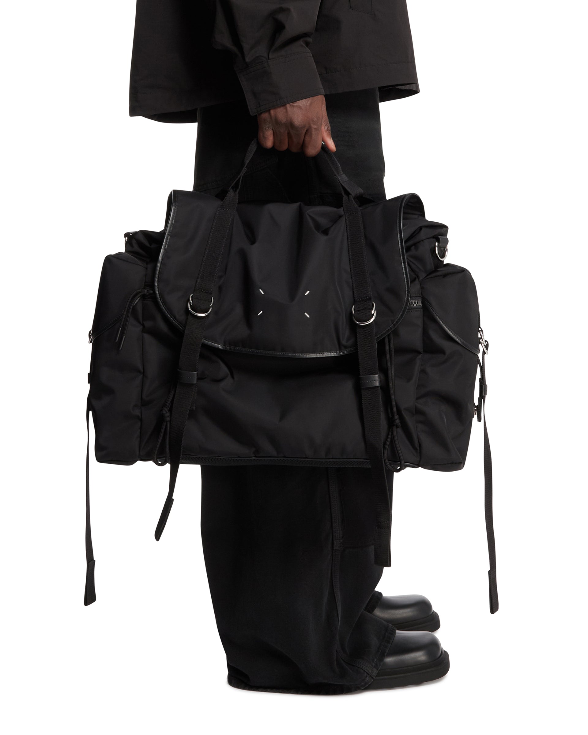 Black High Tech Messenger Bag Maison margiela – Гарантія оригінальності – детальний вид