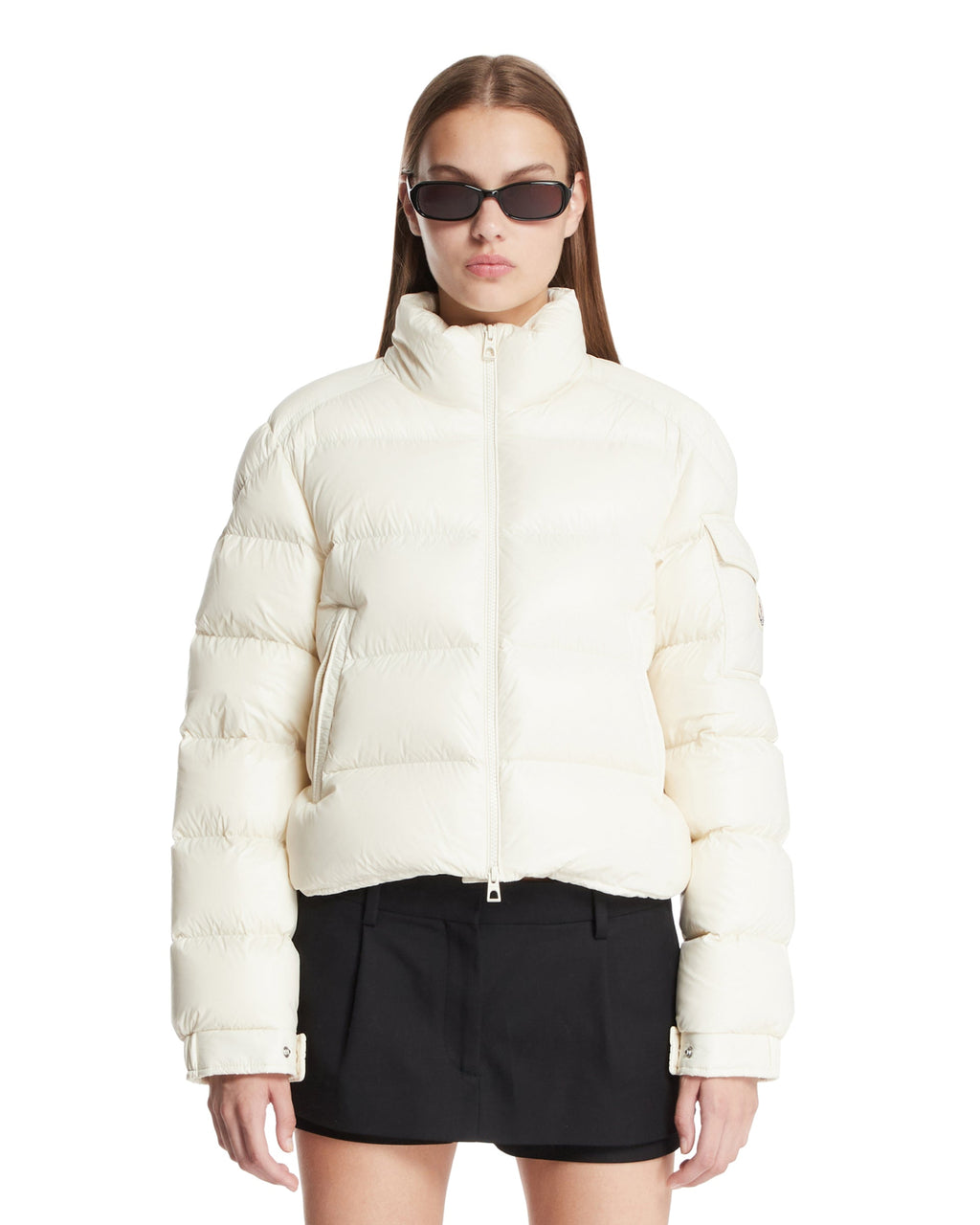 White Petra Short Down Jacket Moncler оригінал – Купити в Україні – боковий вид