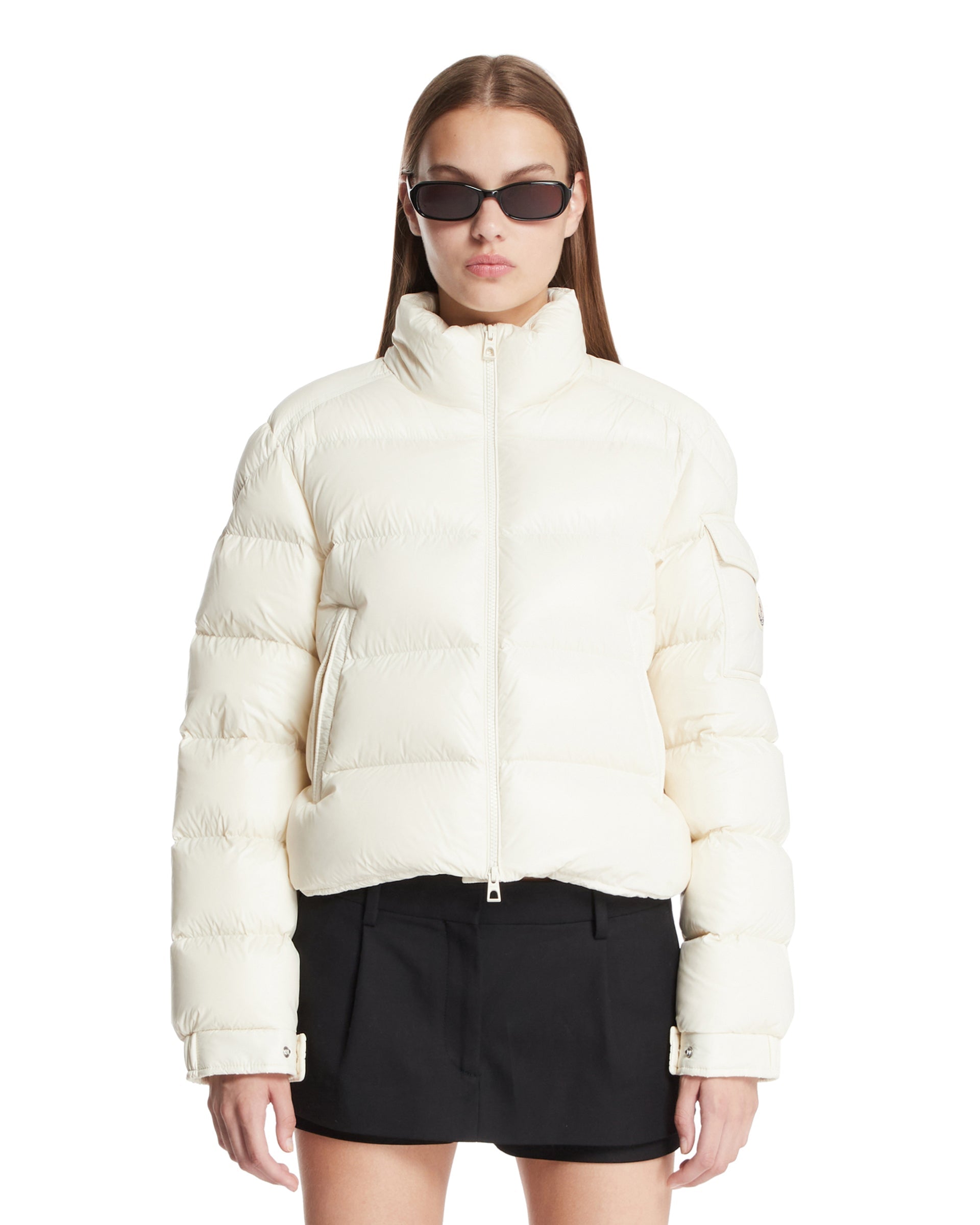 White Petra Short Down Jacket Moncler оригінал – Купити в Україні – боковий вид