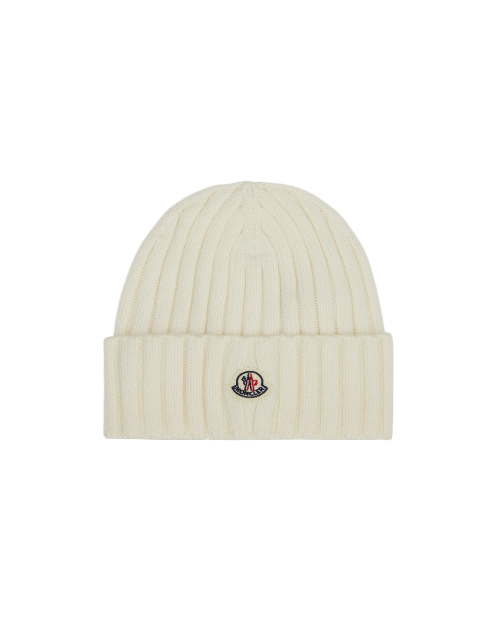 Оригінальна White Wool Beanie Moncler – вид ззаду