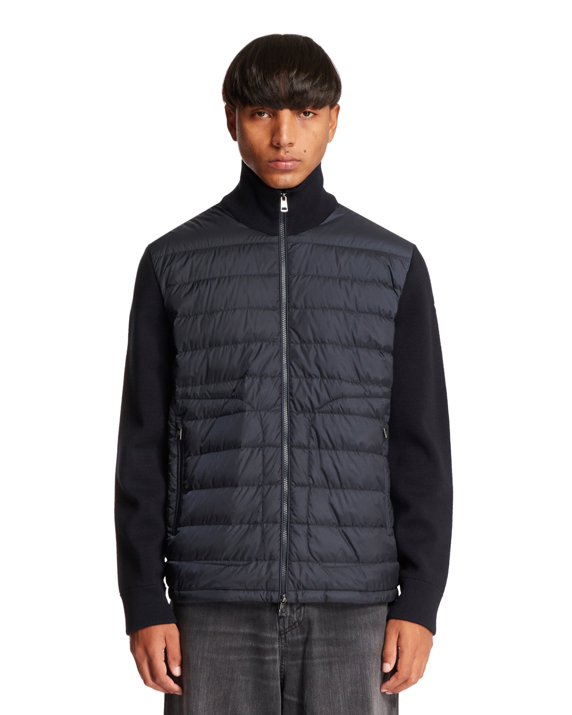 Blue Padded Cardigan Moncler оригінал – Купити в Україні – боковий вид