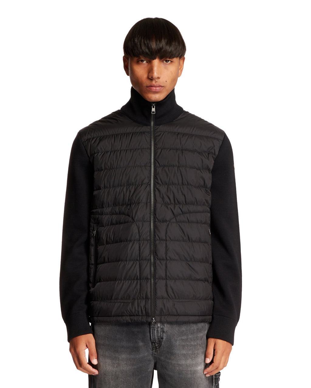 Black Padded Cardigan Moncler оригінал – Купити в Україні – боковий вид
