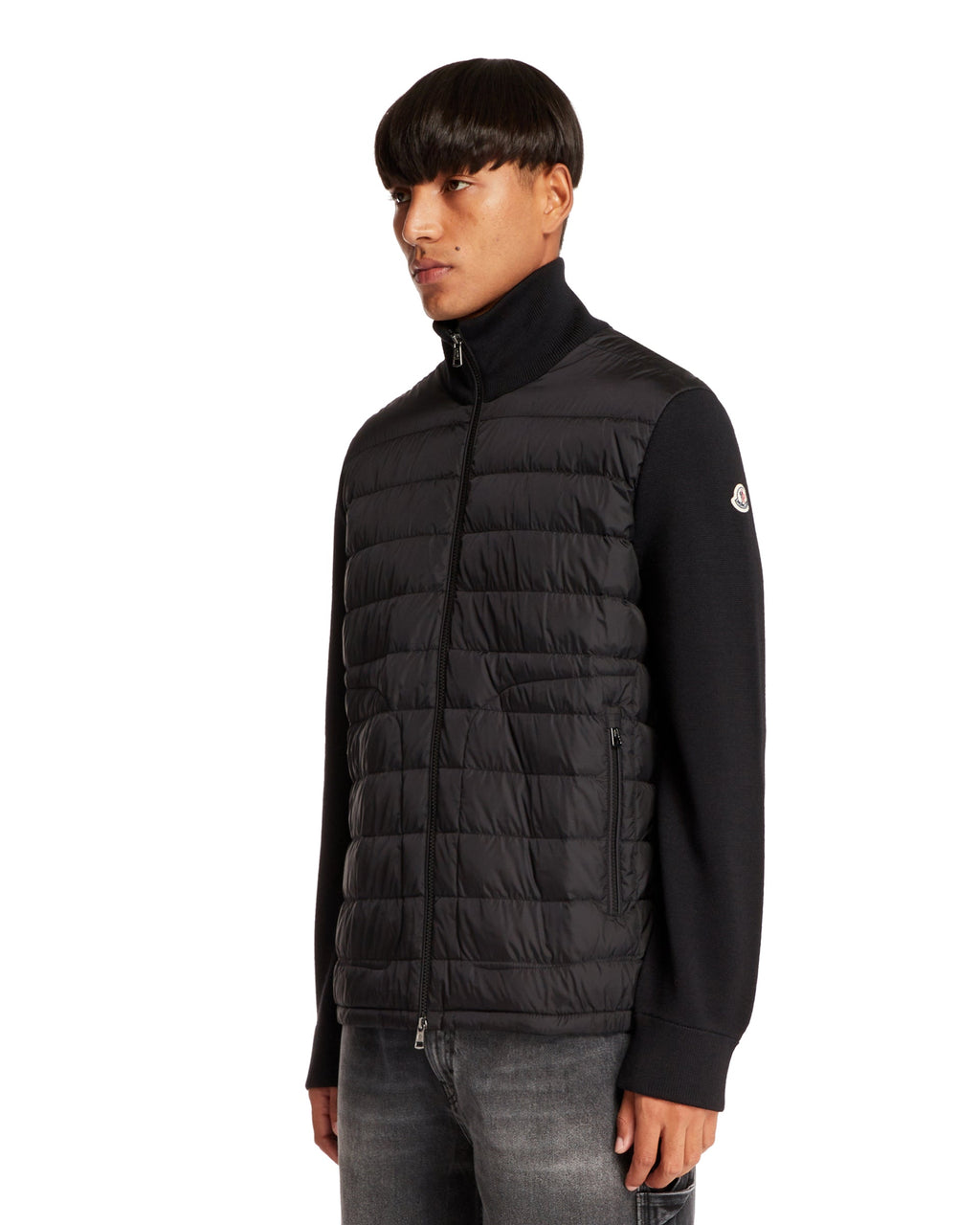 Black Padded Cardigan Moncler оригінал – Купити в Україні – вид ззаду