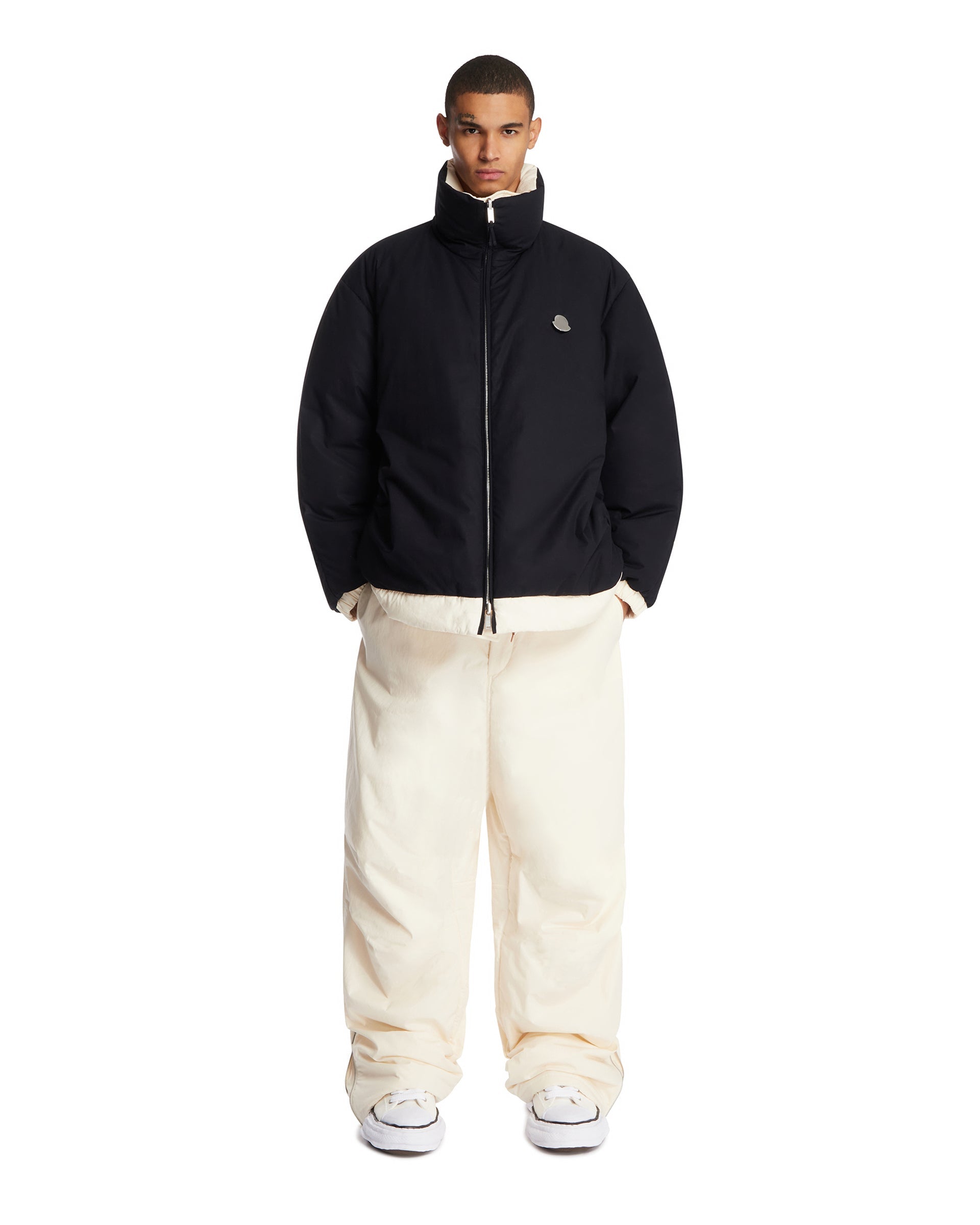 X Jil Sander White Padded Trousers Moncler – Гарантія оригінальності – детальний вид