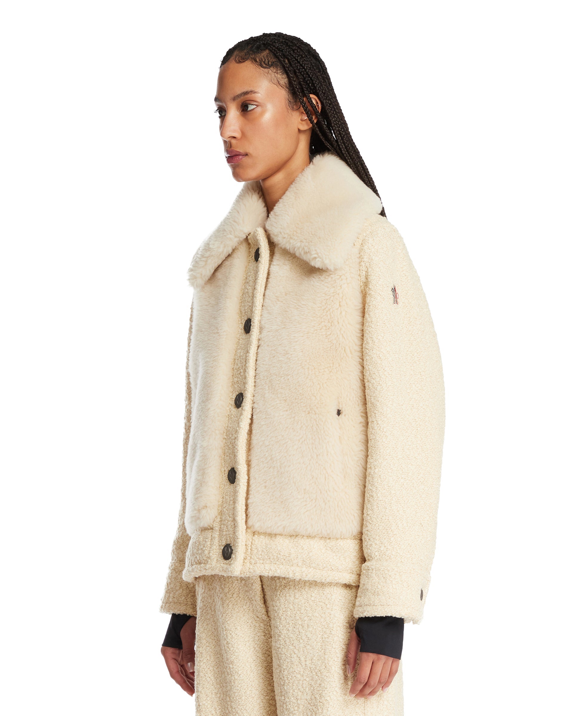 Оригінальна Ivory Wool Down Jacket Moncler – вид ззаду