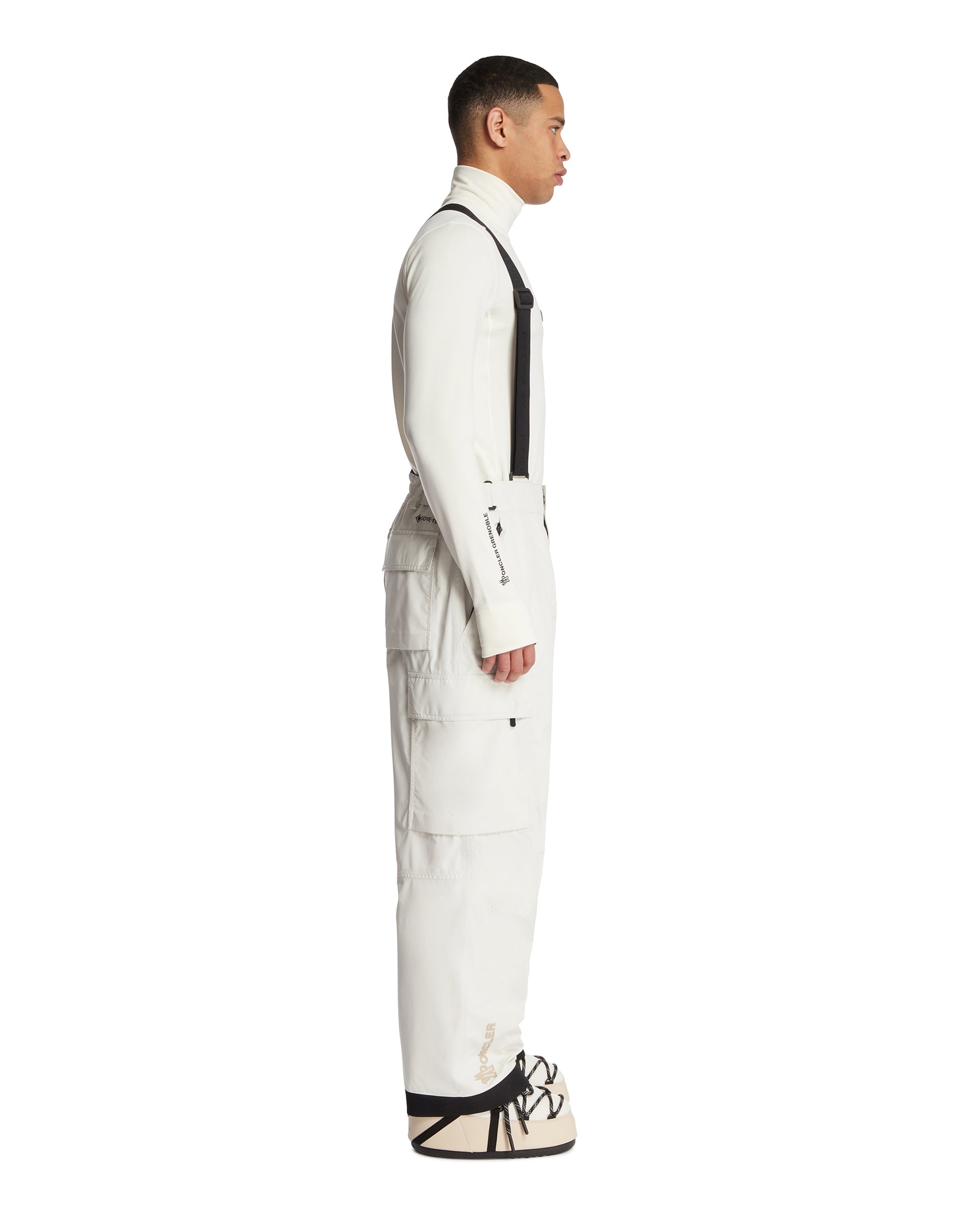 White Padded Gore-Tex Ski Overalls Moncler – Гарантія оригінальності – збільшений вид - MONCLER