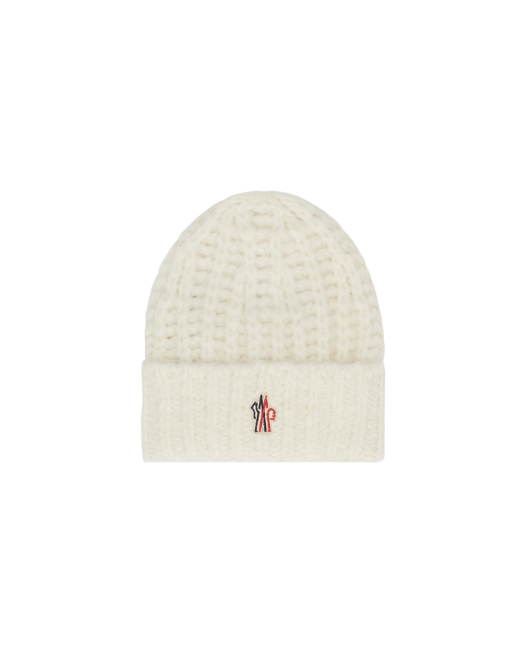 White Ribbed Beanie Moncler – Гарантія оригінальності – вид ззаду