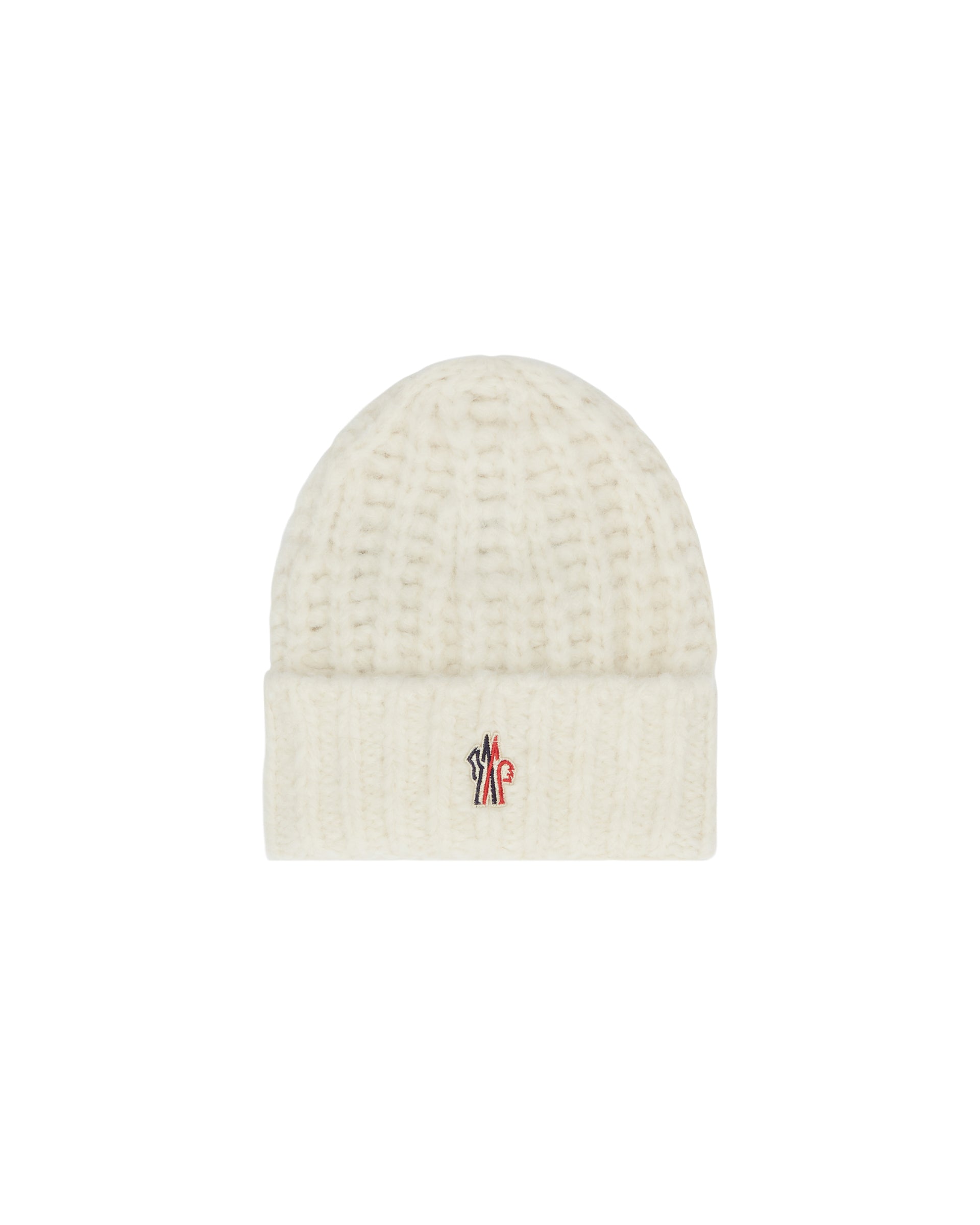 White Ribbed Beanie Moncler – Гарантія оригінальності – вид ззаду