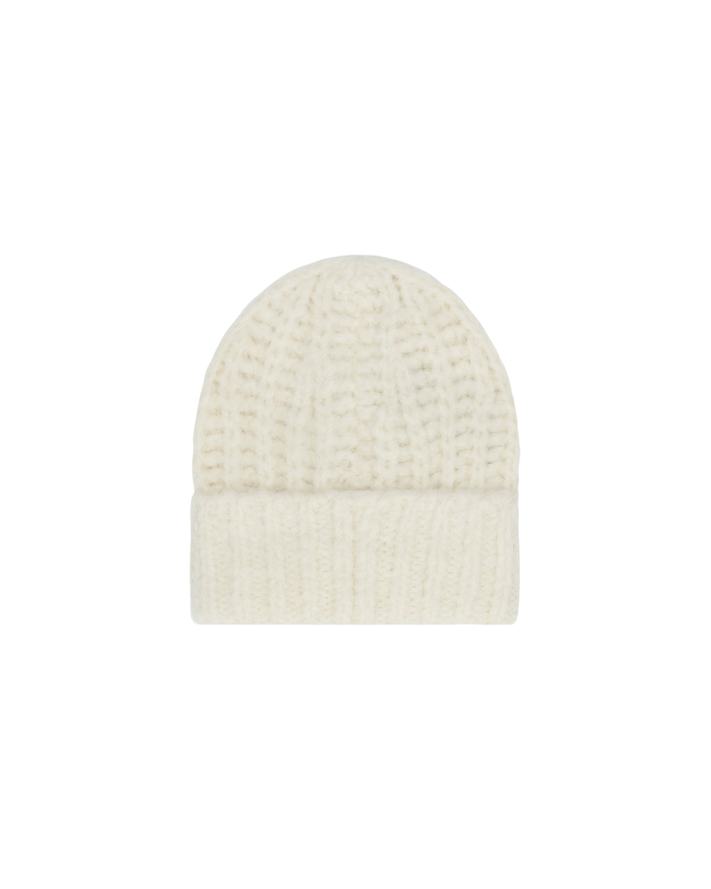 White Ribbed Beanie Moncler – Гарантія оригінальності – детальний вид