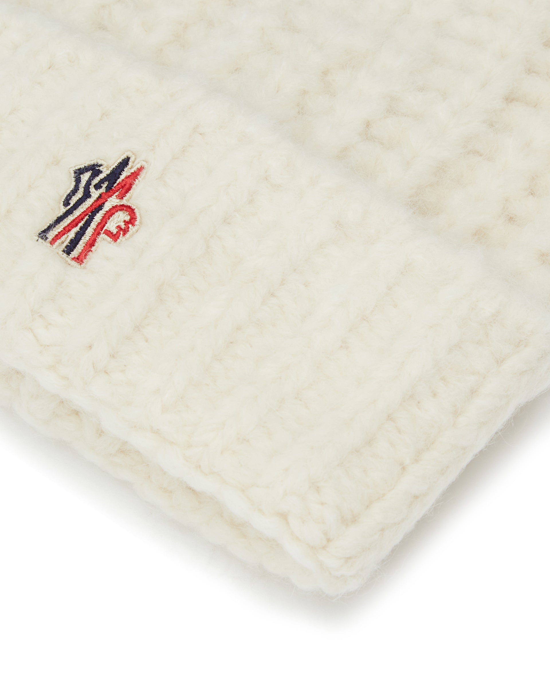 White Ribbed Beanie Moncler – Гарантія оригінальності – збільшений вид