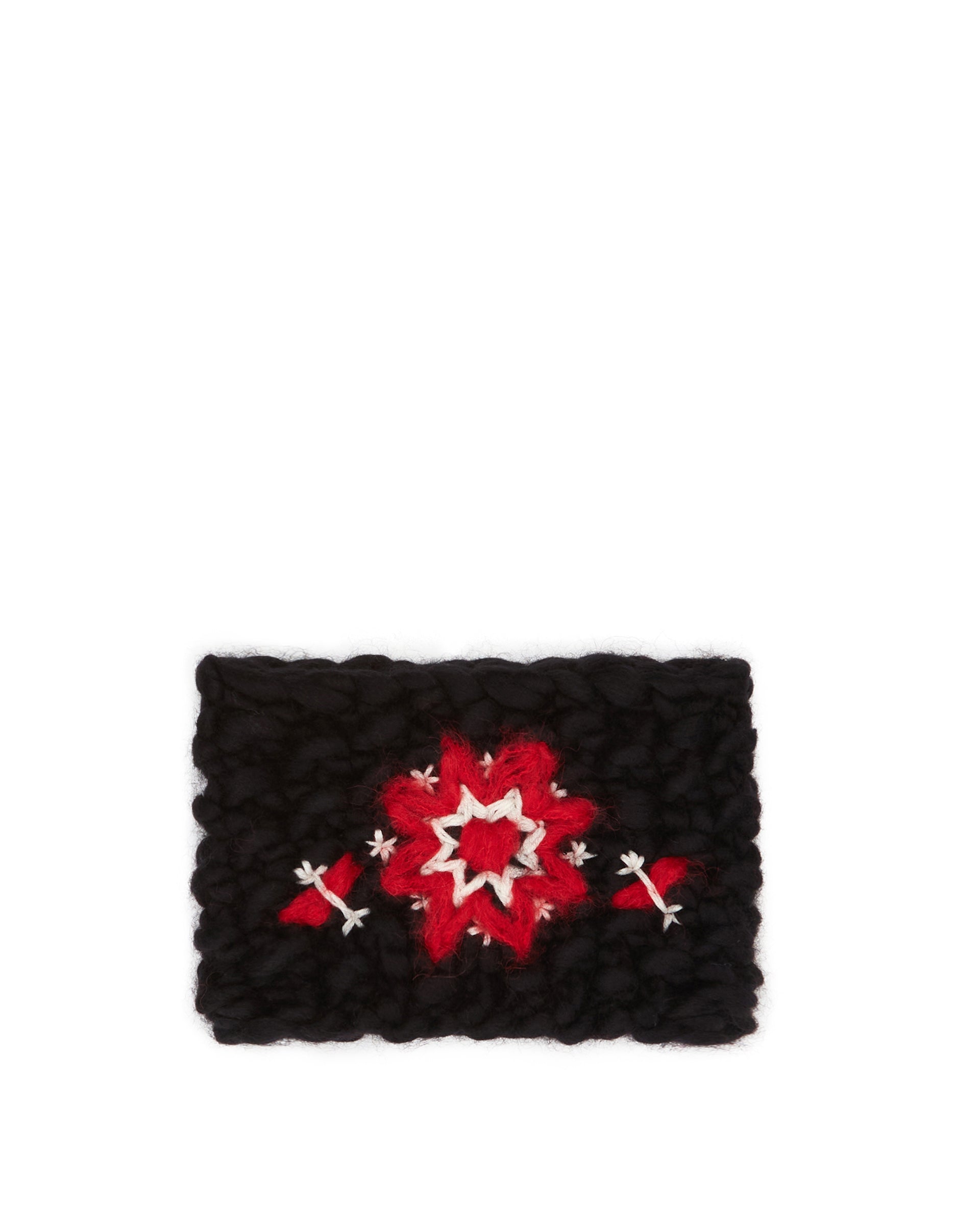 Оригінальна Black Floral Headband Moncler – боковий вид - MONCLER