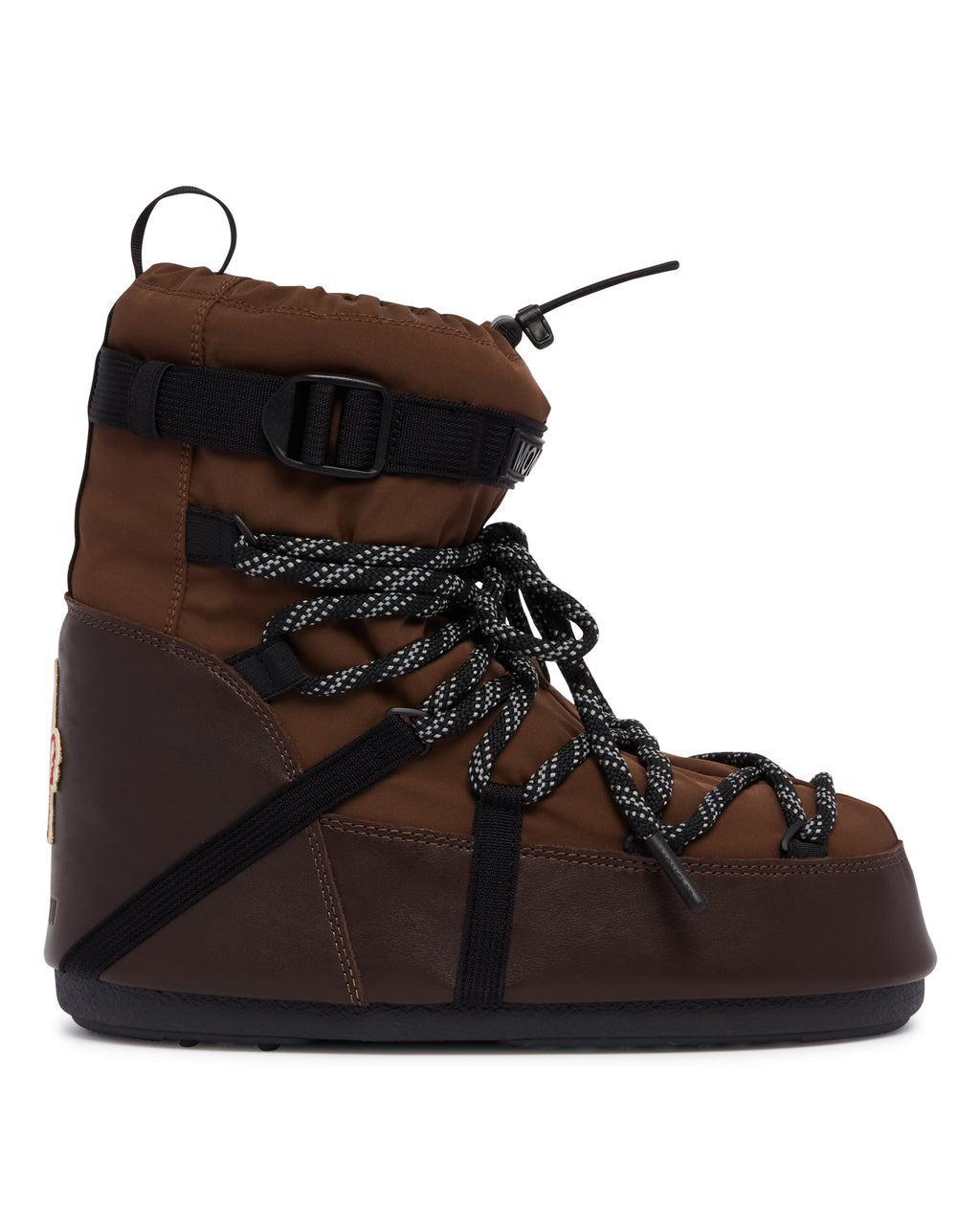 Оригінальна Moon Boot X Moncler Grenoble Brown Icon Low Snow Boots Moncler – боковий вид