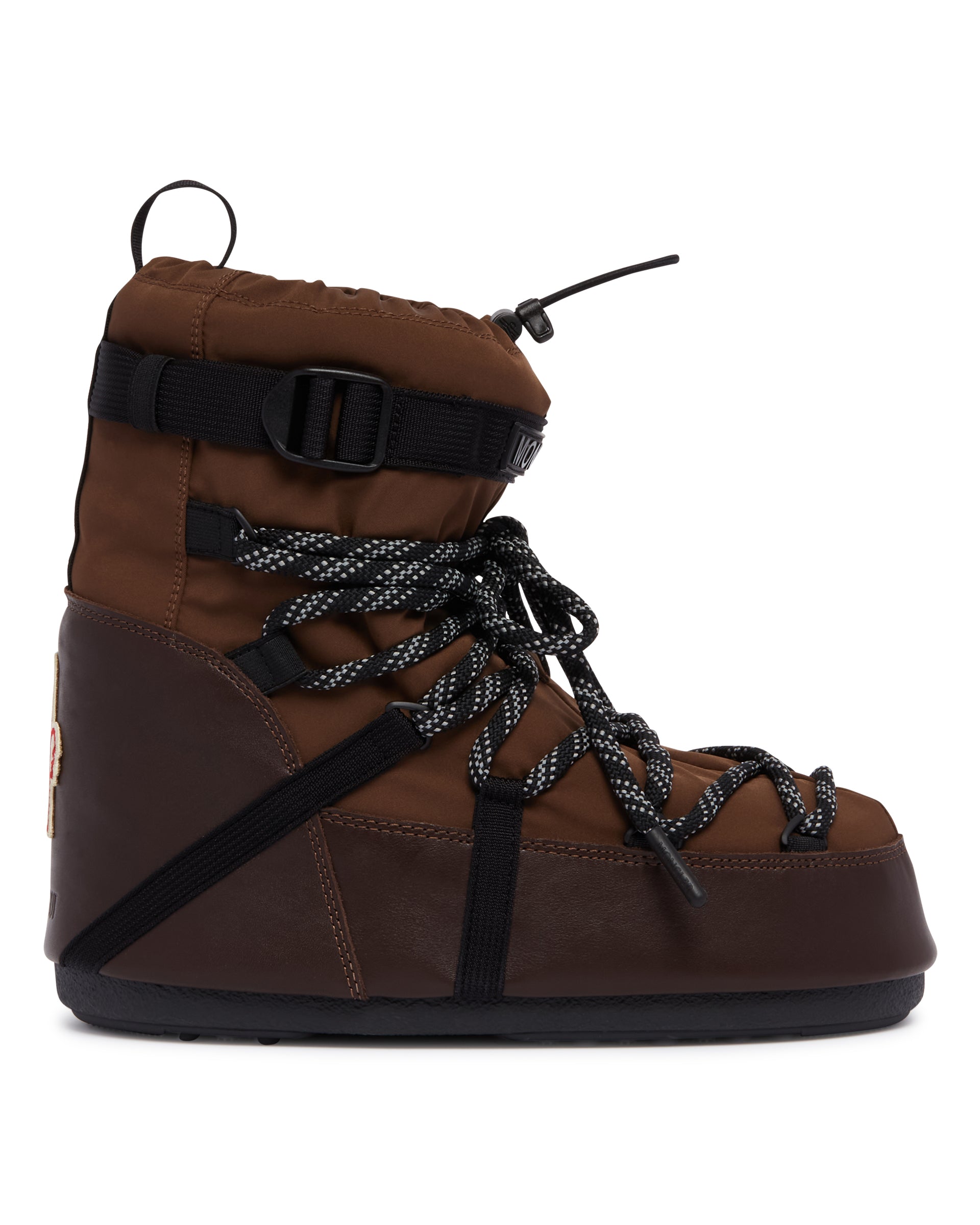 Оригінальна Moon Boot X Moncler Grenoble Brown Icon Low Snow Boots Moncler – вид ззаду