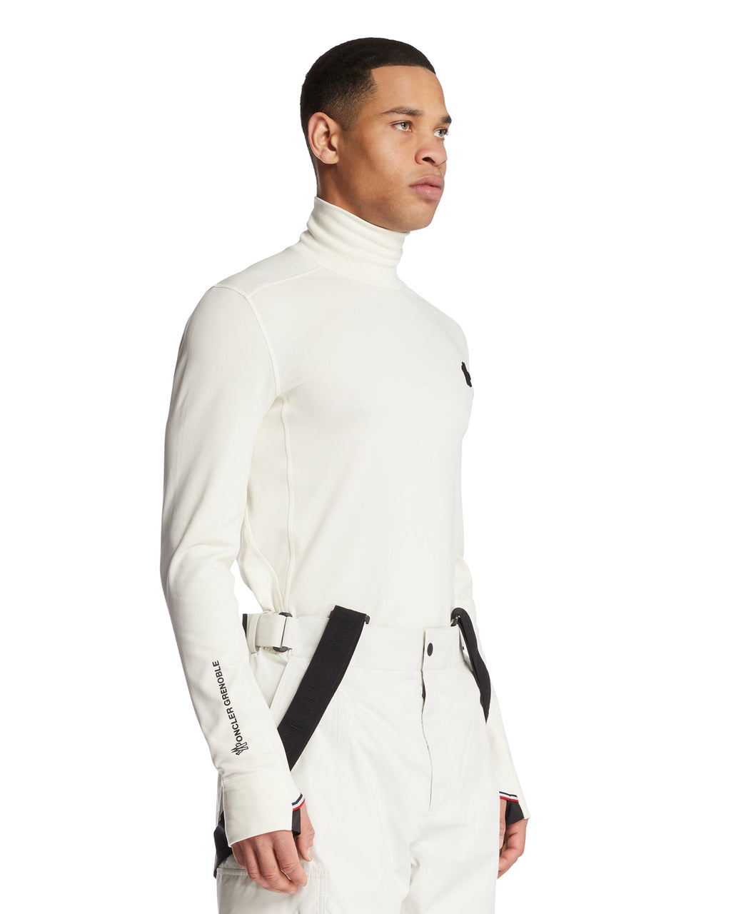 Оригінальна White Polartec Turtleneck Moncler – вид ззаду