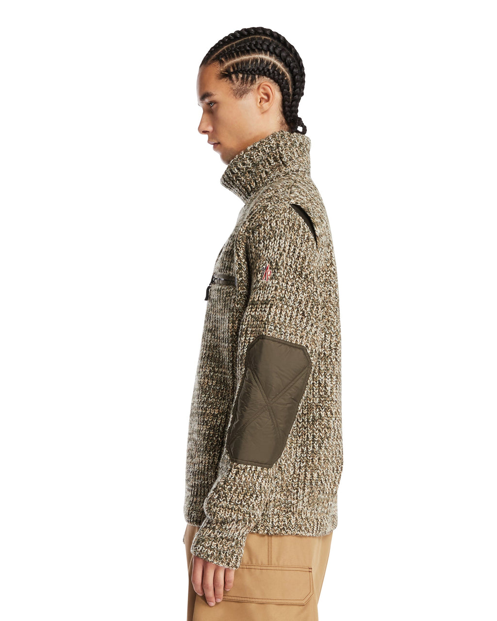 Green Pullover With Elbow Patches Moncler оригінал – Купити в Україні – збільшений вид