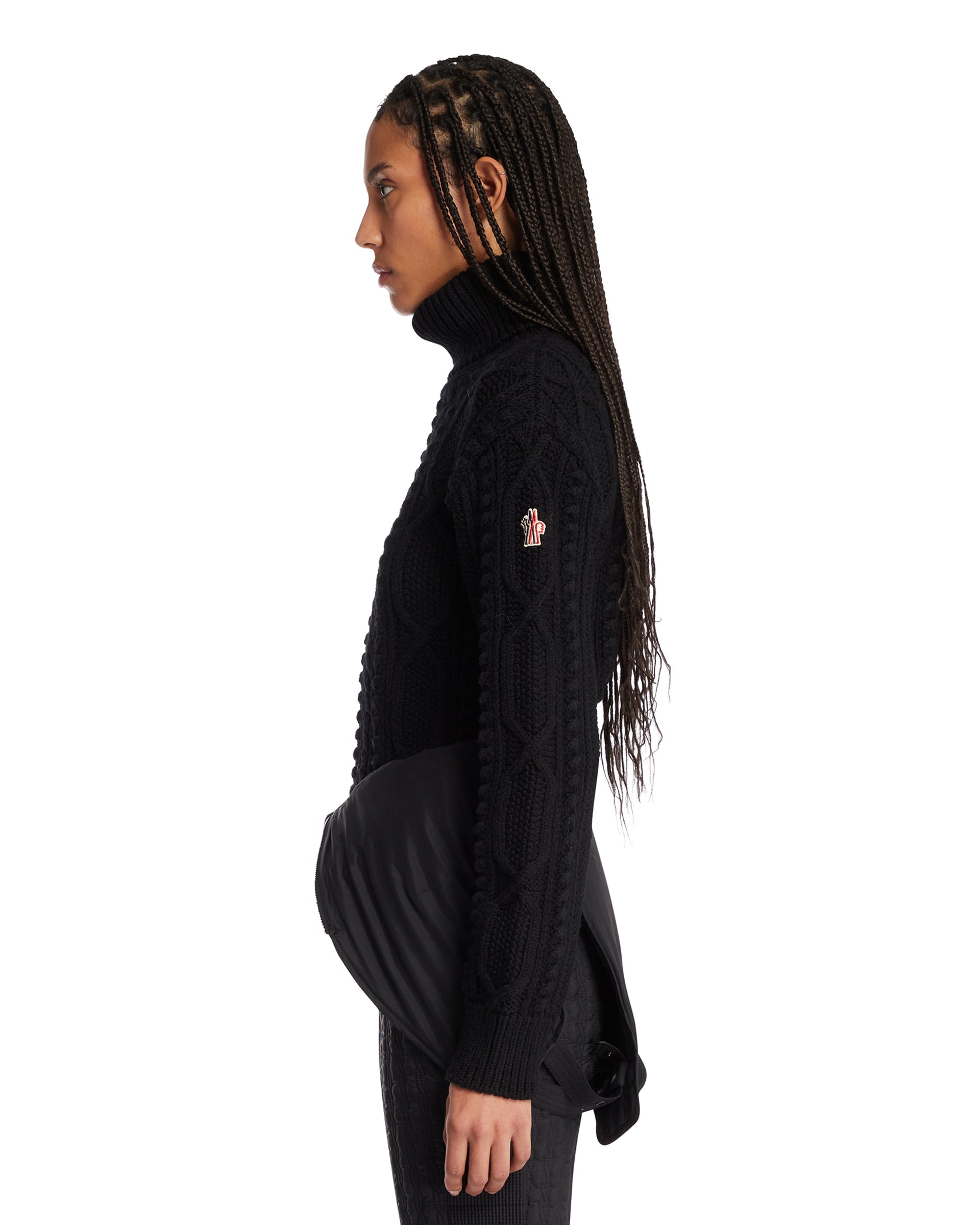 Оригінальна Black Wool Turtleneck Sweater Moncler – збільшений вид