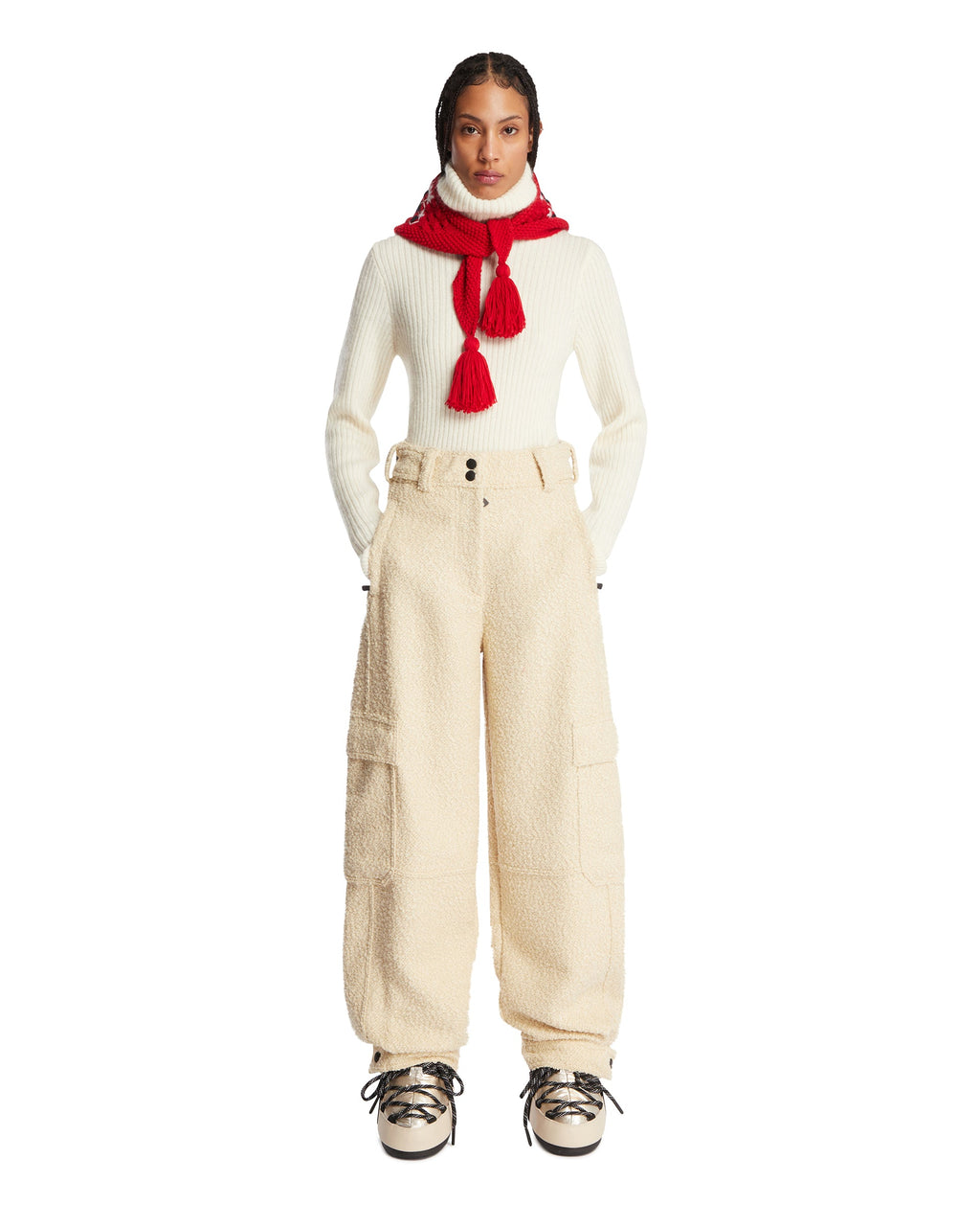 White Ribbed Wool Sweater Moncler оригінал – Купити в Україні – детальний вид