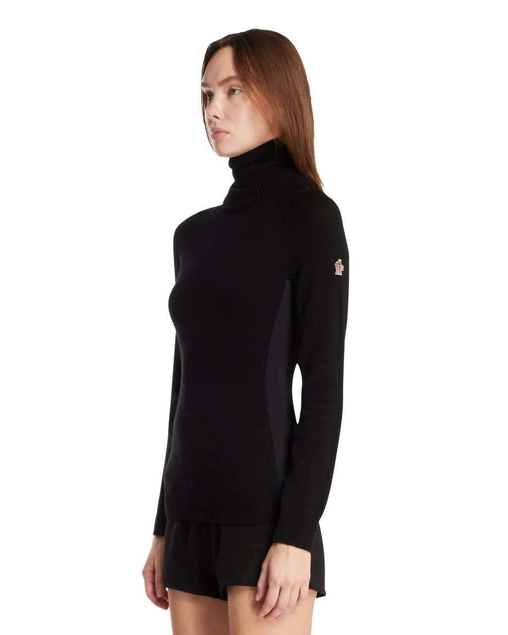 Оригінальна Black Turtleneck Wool Sweater Moncler – вид ззаду