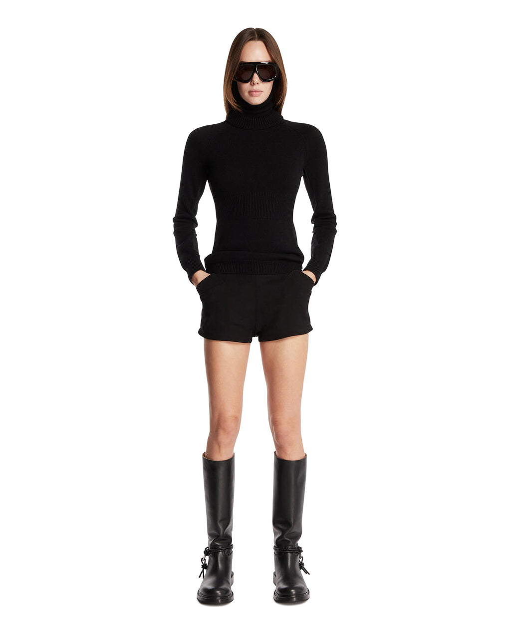 Оригінальна Black Turtleneck Wool Sweater Moncler – детальний вид