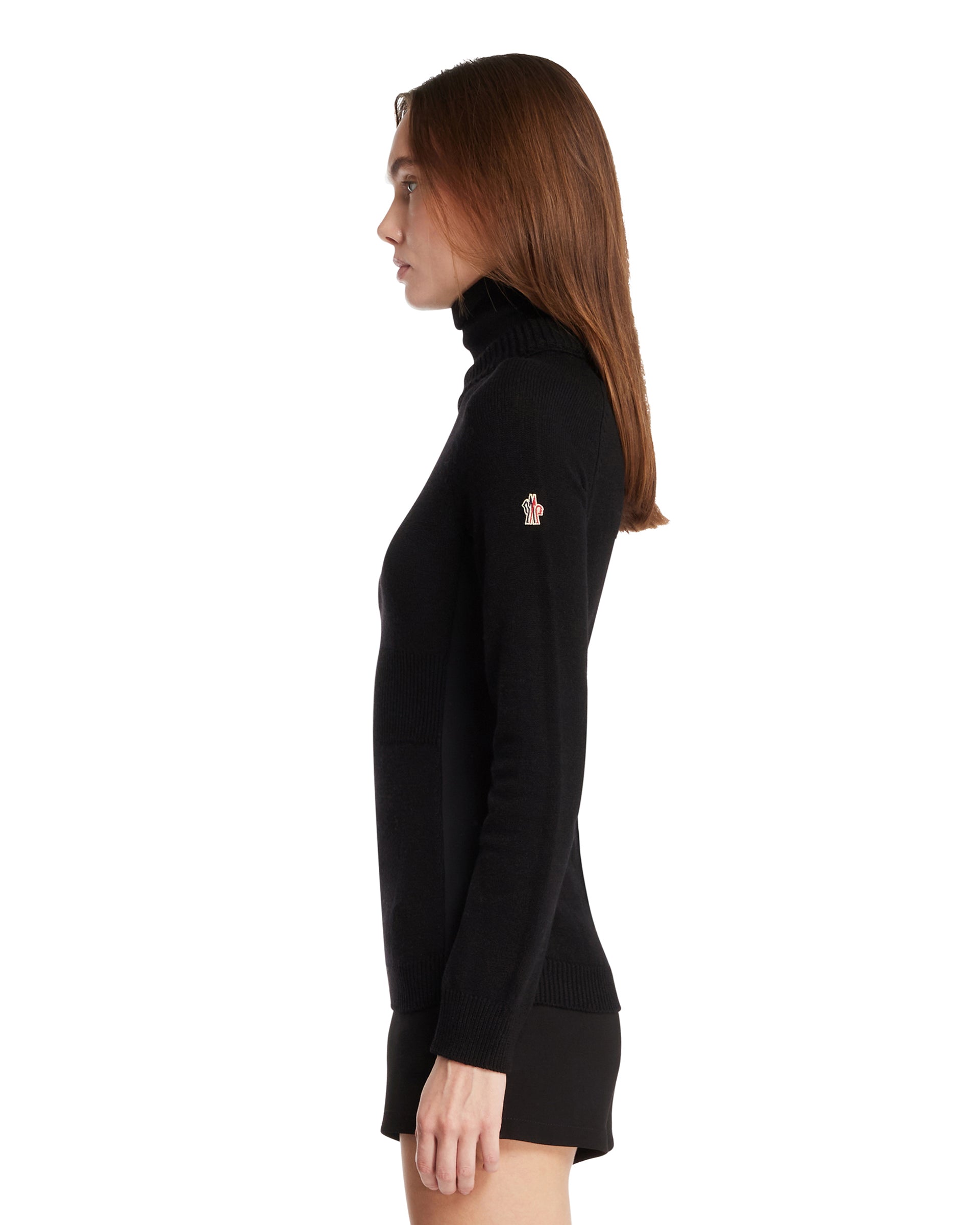 Оригінальна Black Turtleneck Wool Sweater Moncler – збільшений вид