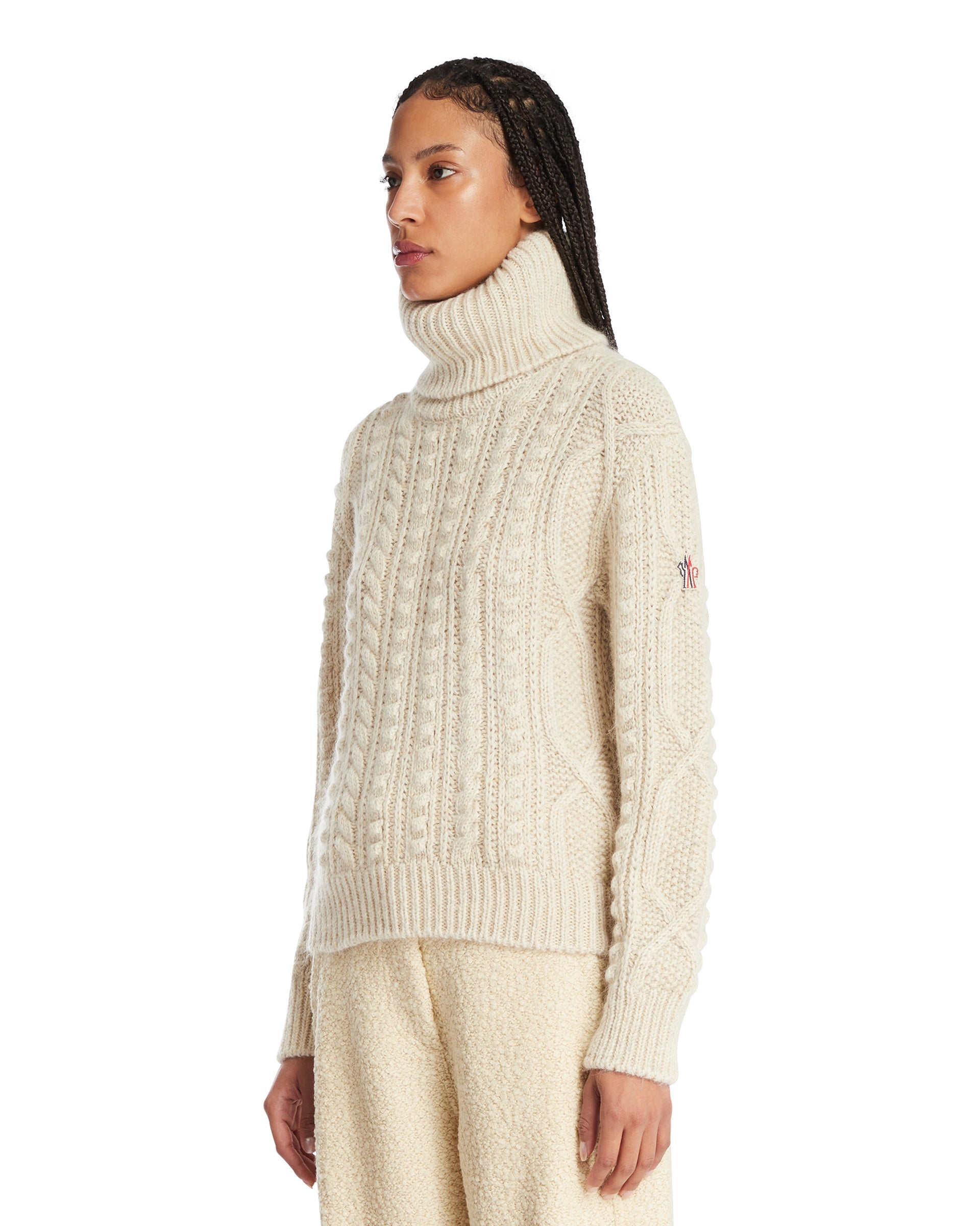 Оригінальна Ivory Wool Turtleneck Sweater Moncler – вид ззаду - MONCLER