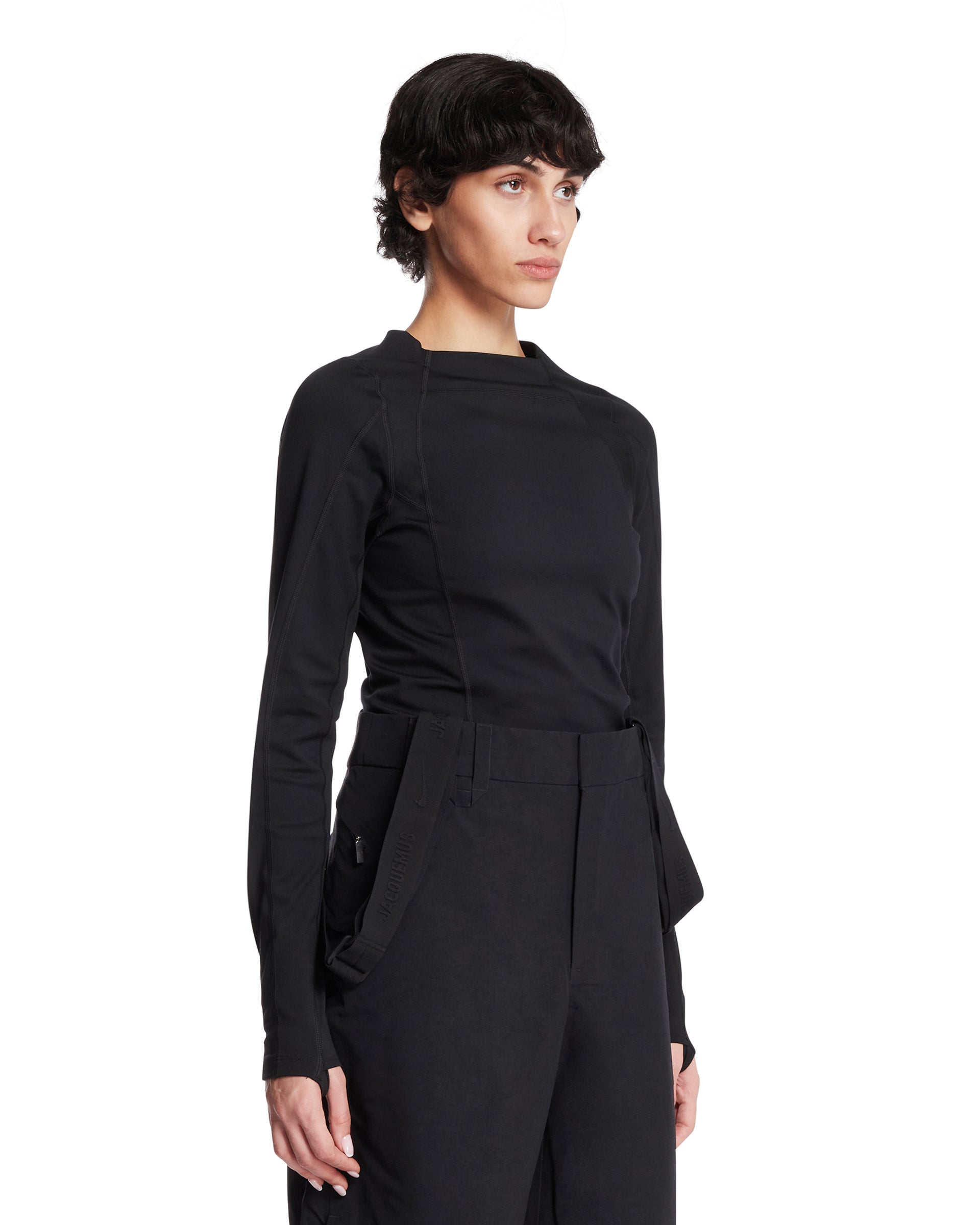 Black Turtleneck Top Nike оригінал – Купити в Україні – вид ззаду
