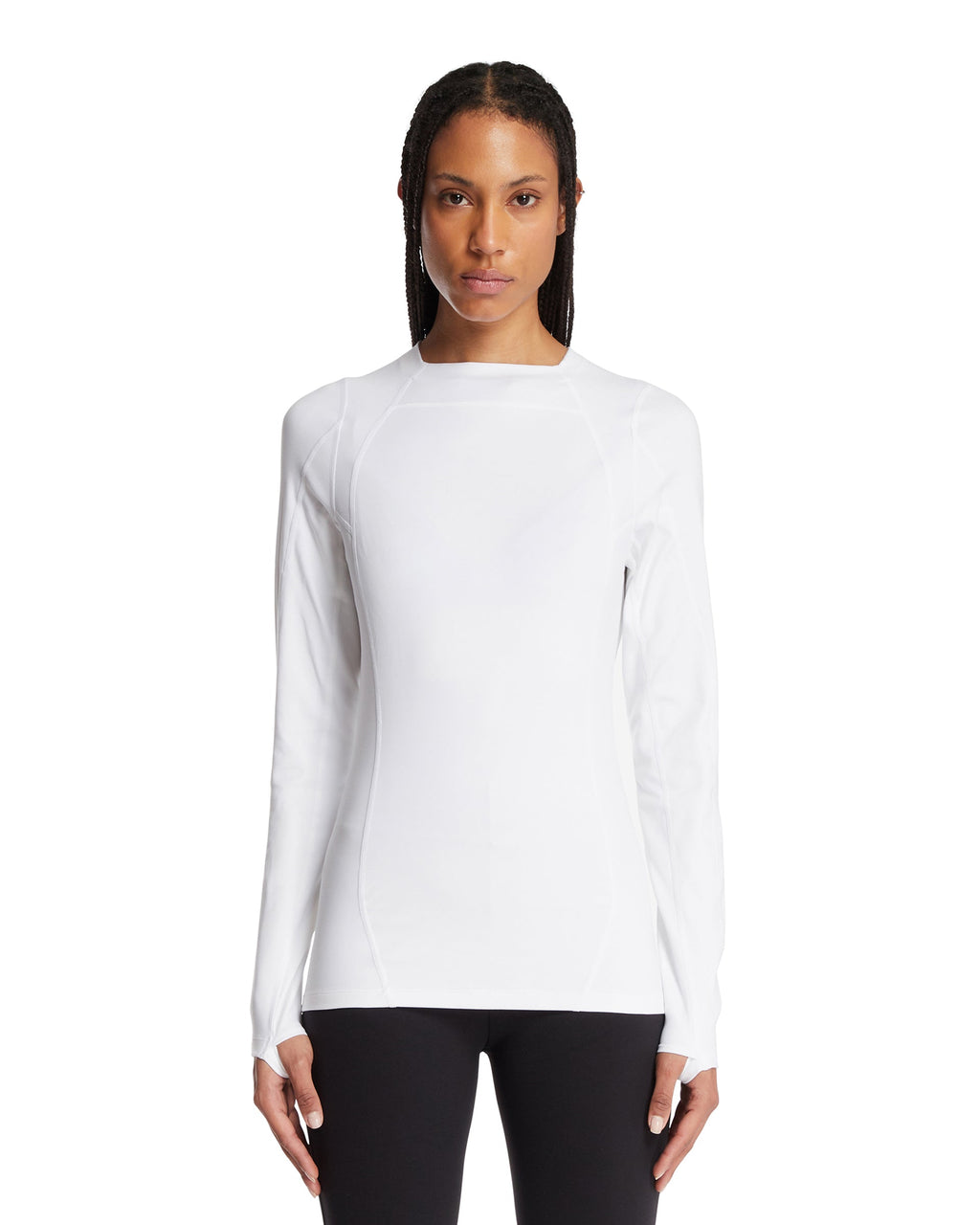 Оригінальна White Turtleneck Top Nike – боковий вид