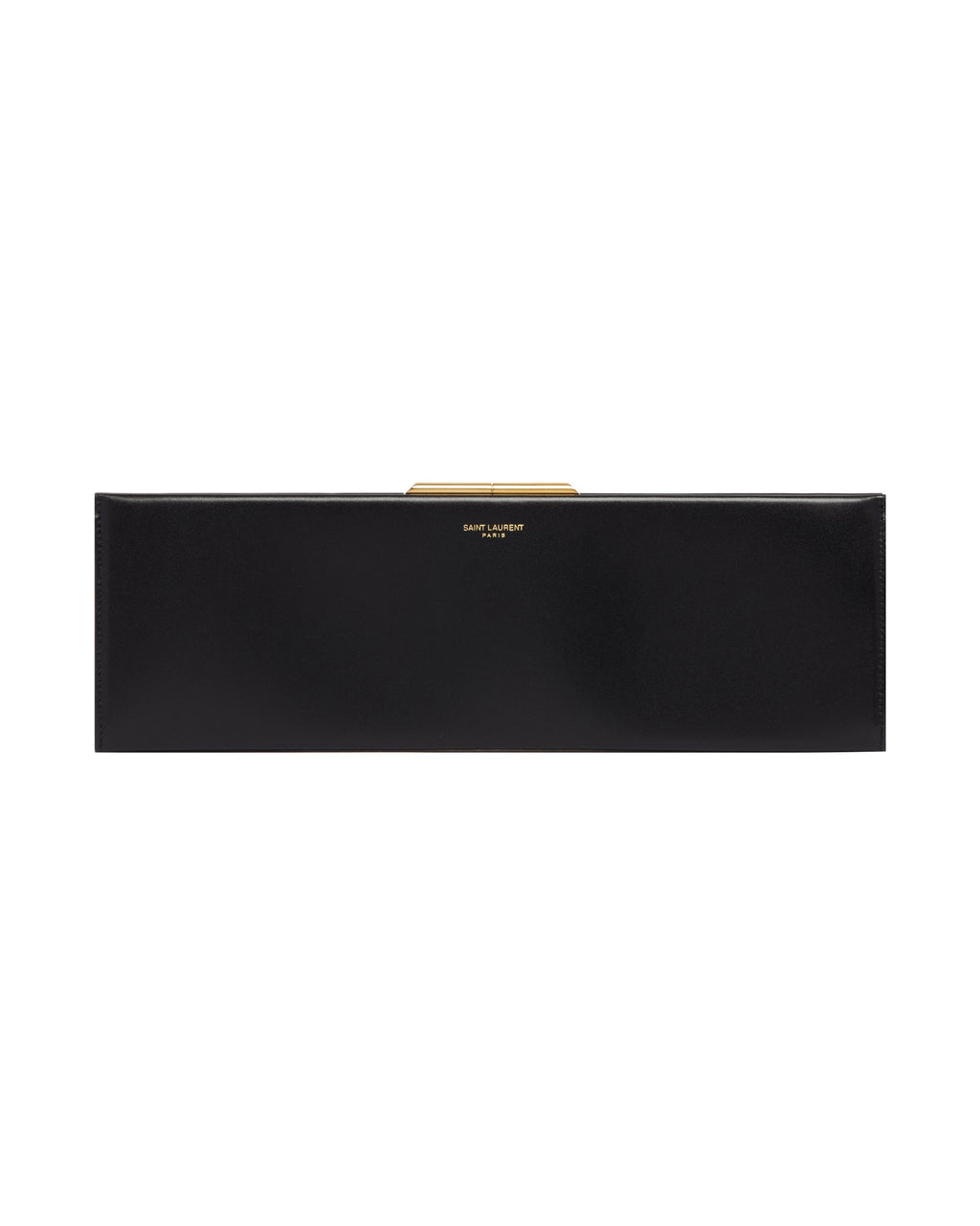 Black Large Midnight Leather Clutch Saint laurent – Гарантія оригінальності – вид ззаду